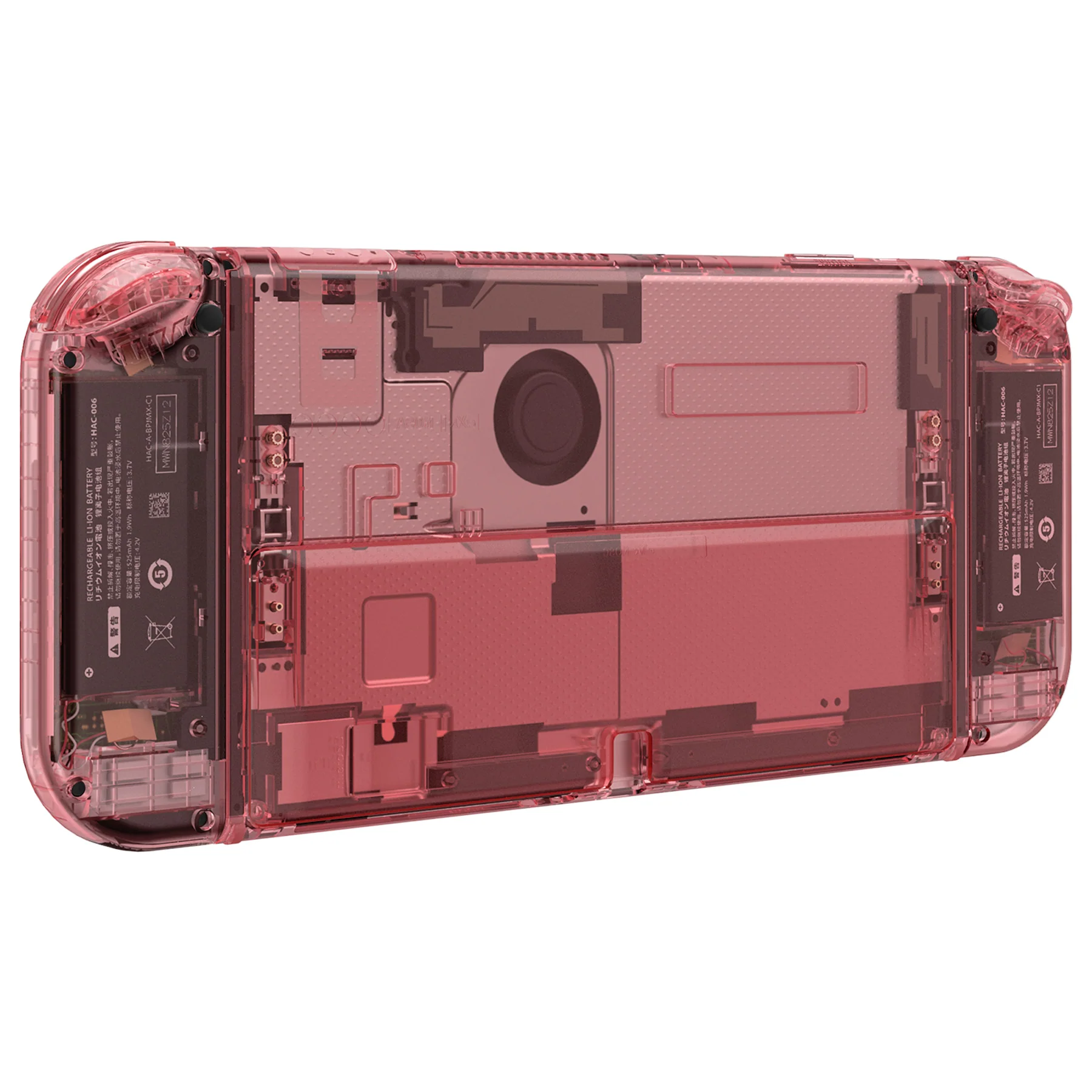 eXtremeRate Custom Replacement Full Set Shell with Buttons for Nintendo Switch OLED - Crystal Cherry Pink - Image 9