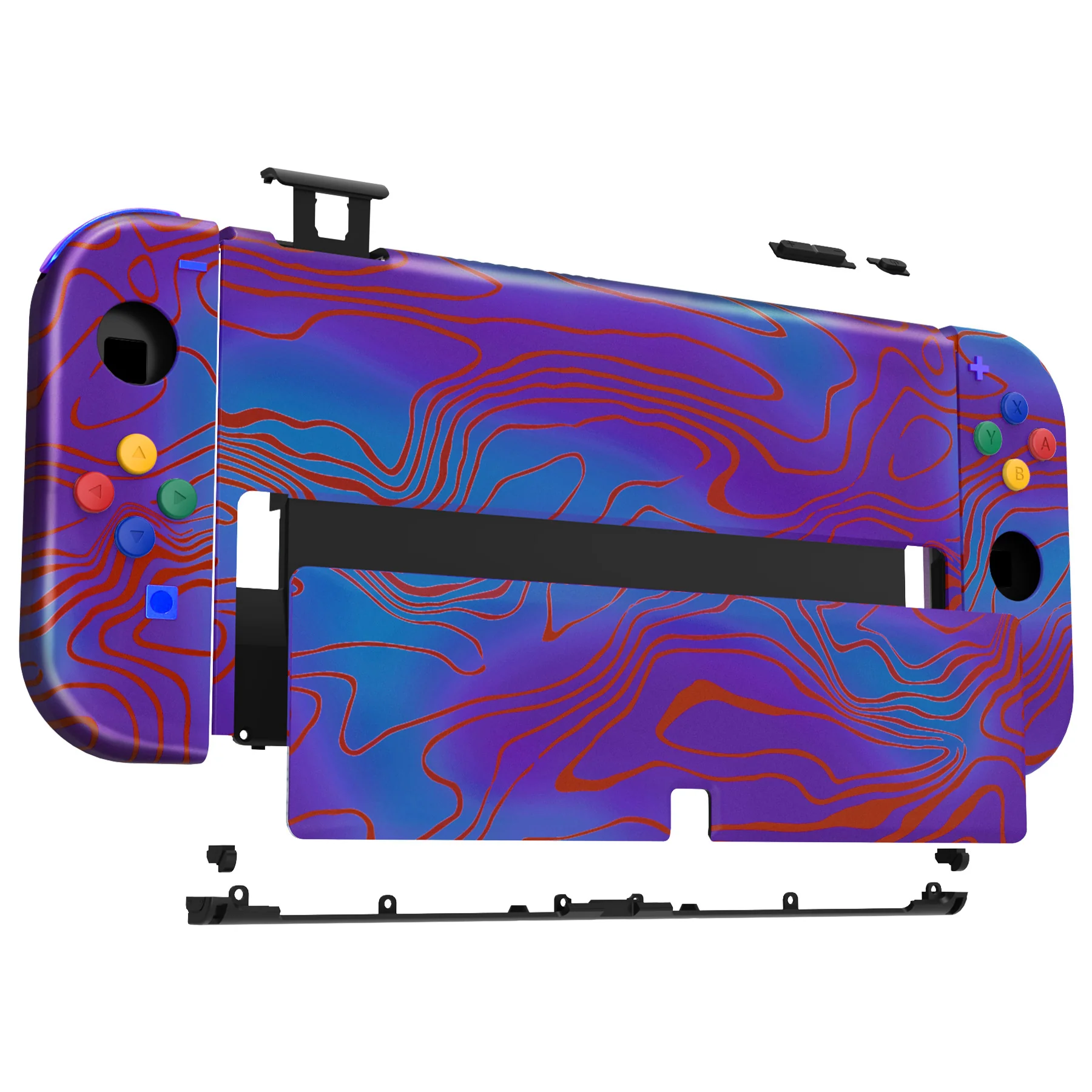eXtremeRate Custom Replacement Full Set Shell with Buttons for Nintendo Switch OLED - Damascuscamo - Image 10