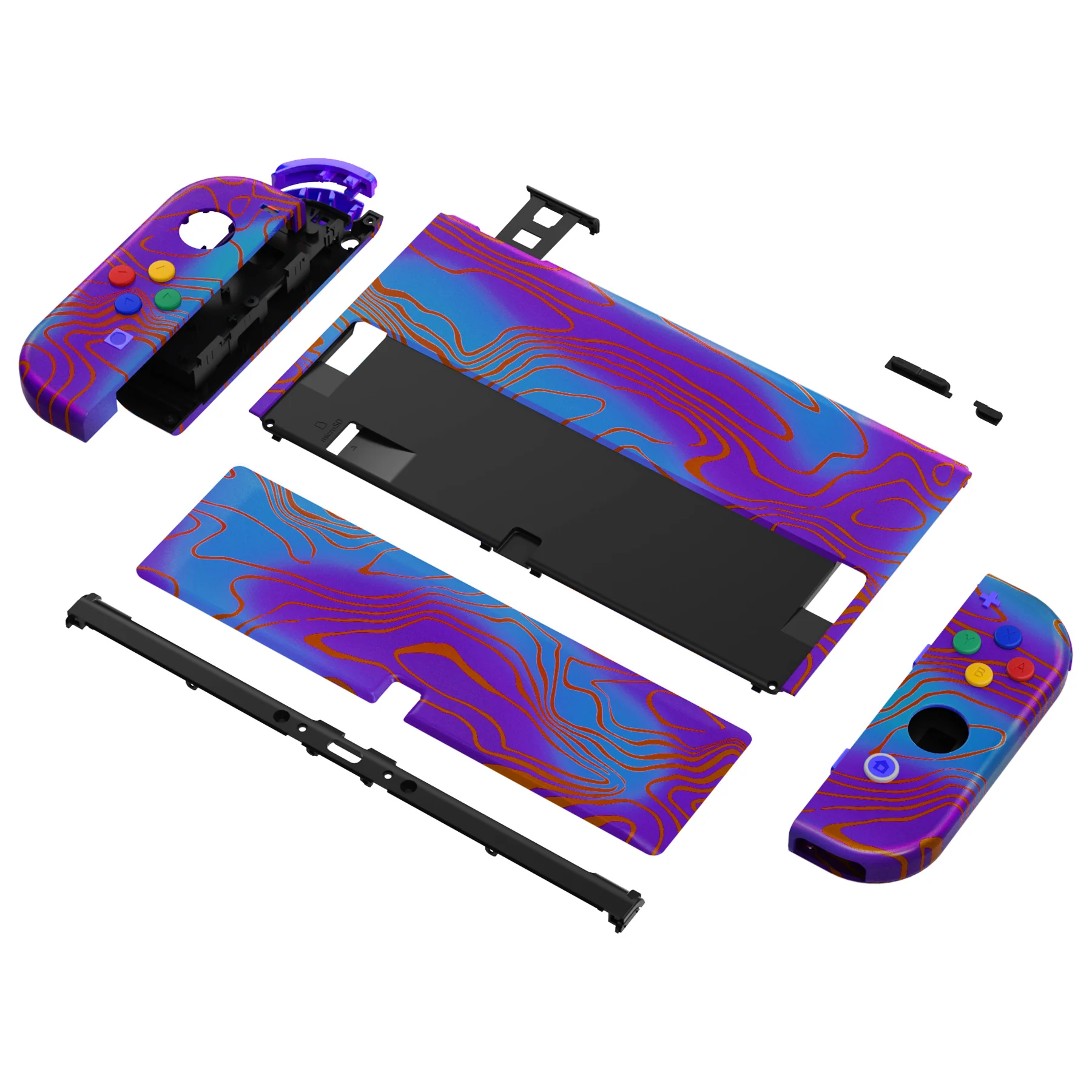 eXtremeRate Custom Replacement Full Set Shell with Buttons for Nintendo Switch OLED - Damascuscamo - Image 11
