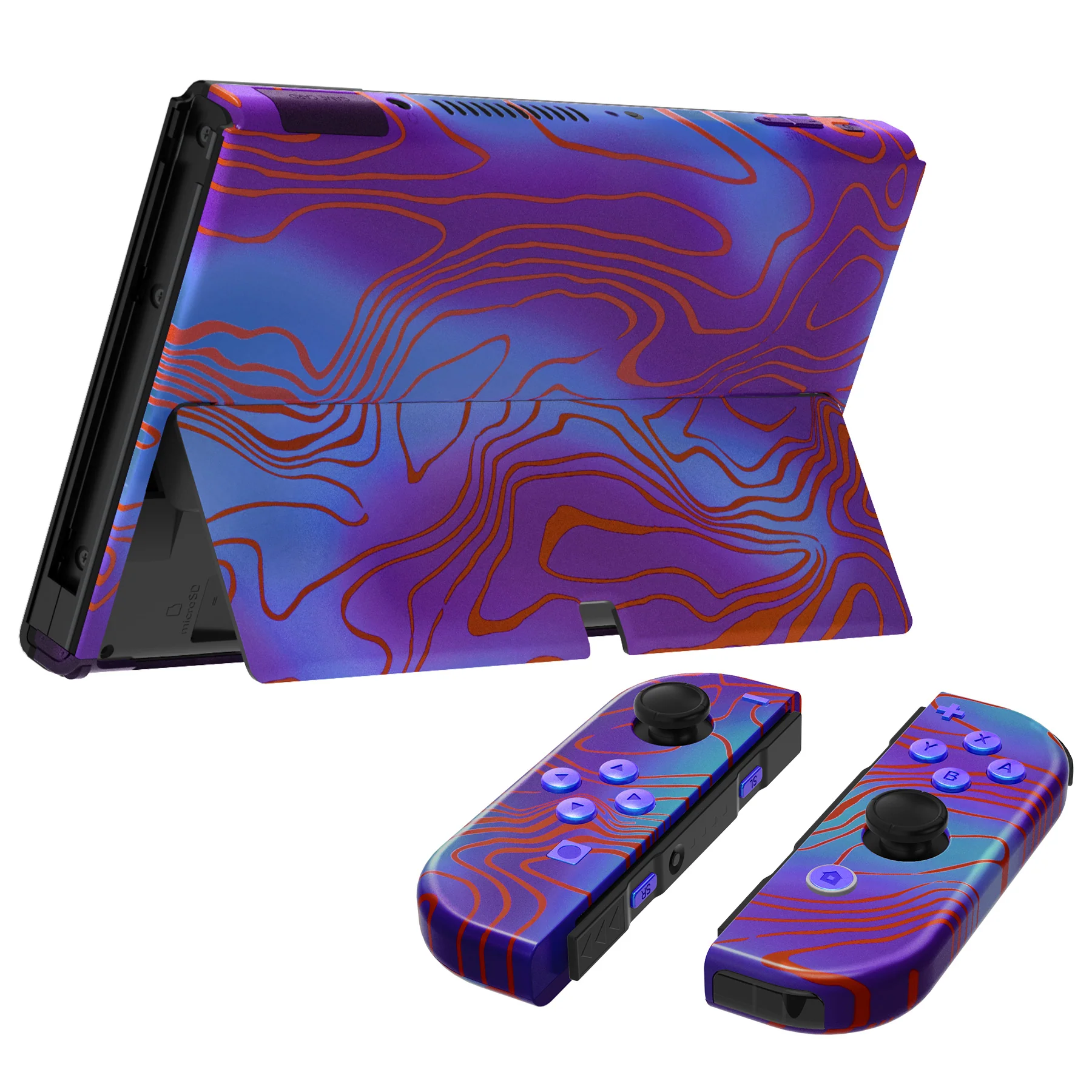 eXtremeRate Custom Replacement Full Set Shell with Buttons for Nintendo Switch OLED - Damascuscamo - Image 7