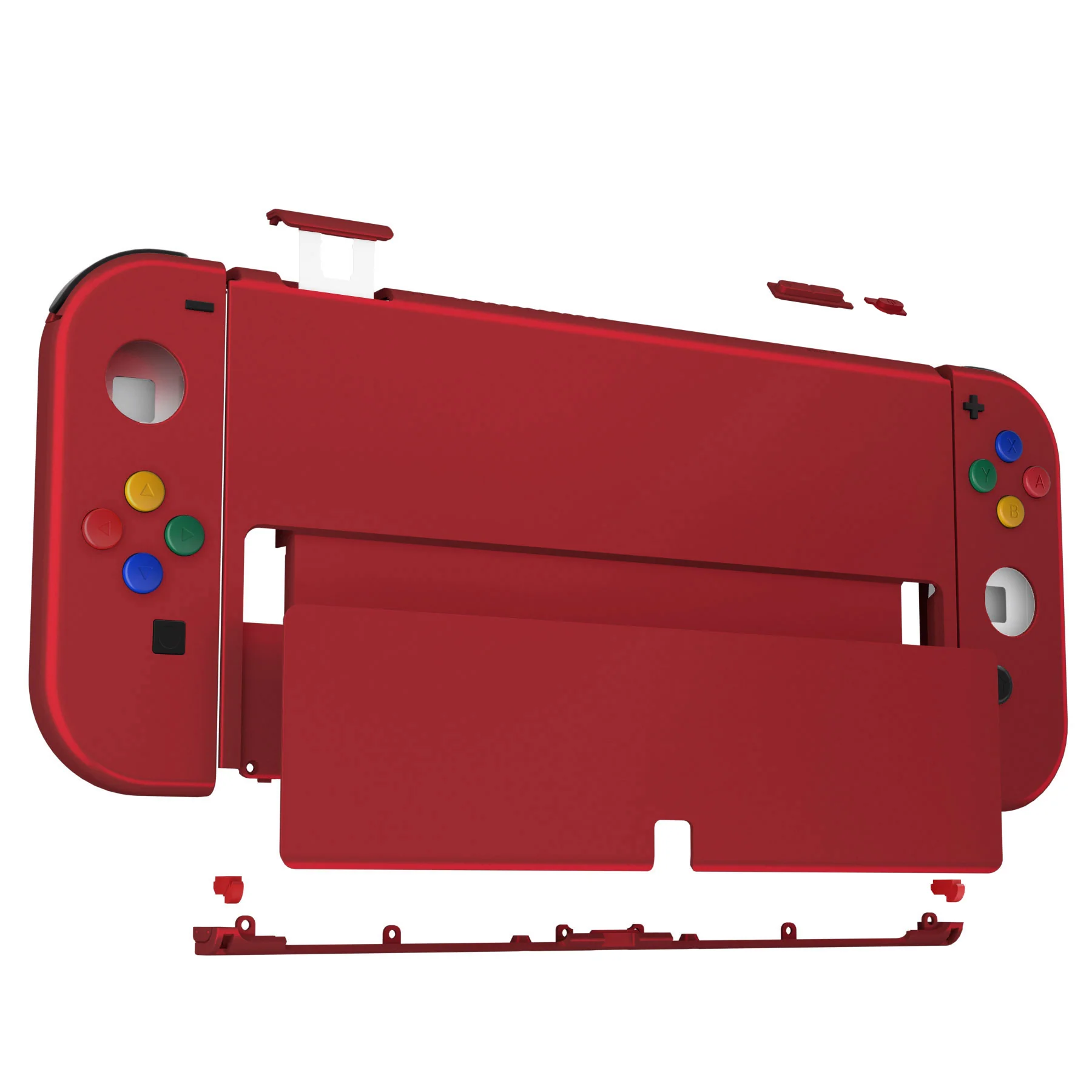 eXtremeRate Custom Replacement Full Set Shell with Buttons for Nintendo Switch OLED - Scarlet Red - Image 10