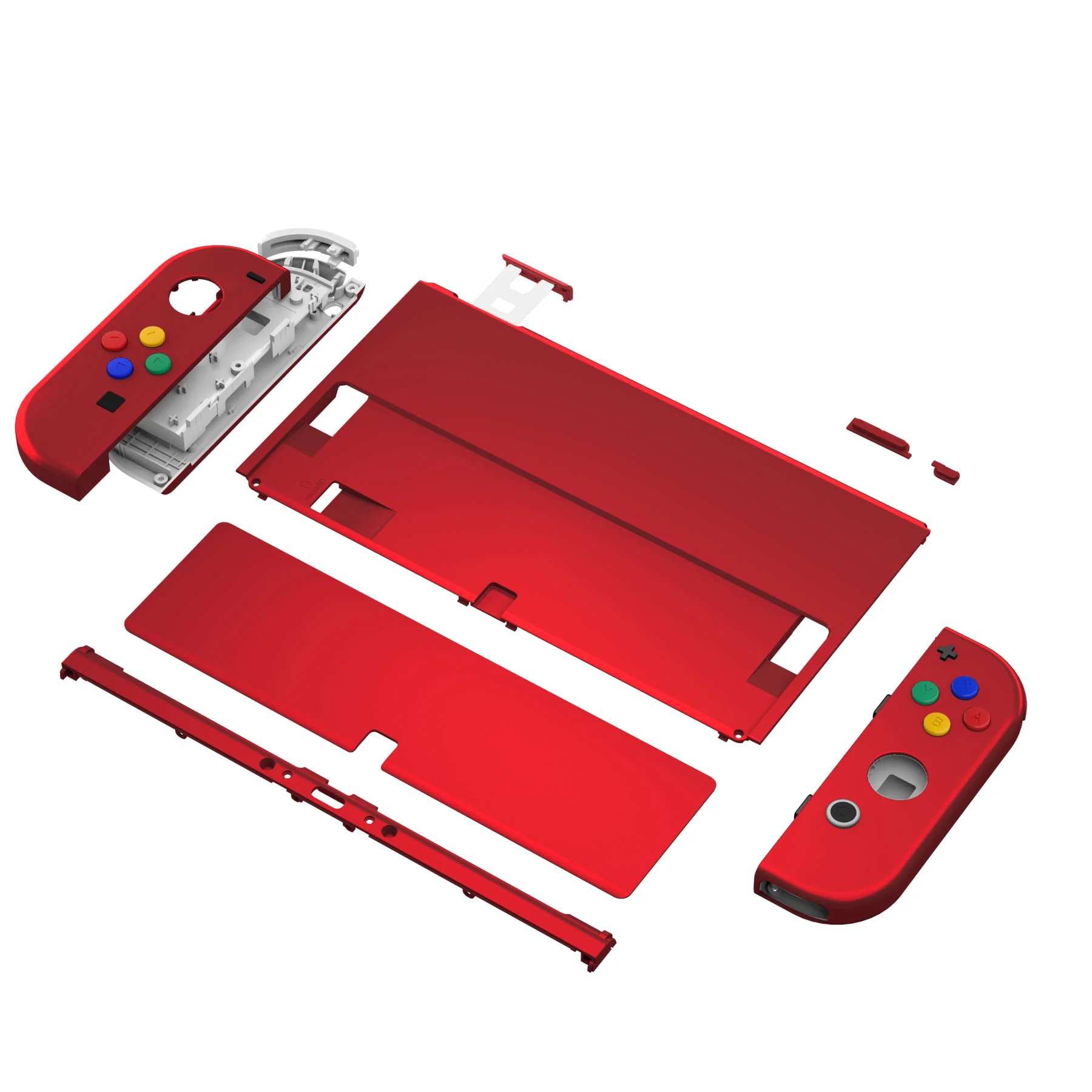 eXtremeRate Custom Replacement Full Set Shell with Buttons for Nintendo Switch OLED - Scarlet Red - Image 11