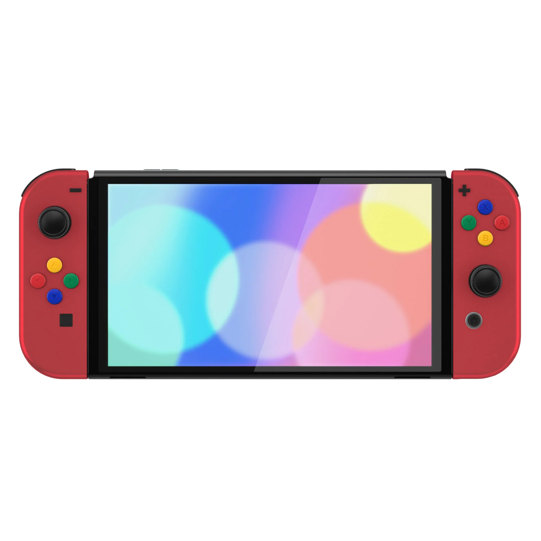 eXtremeRate Custom Replacement Full Set Shell with Buttons for Nintendo Switch OLED - Scarlet Red - Image 5