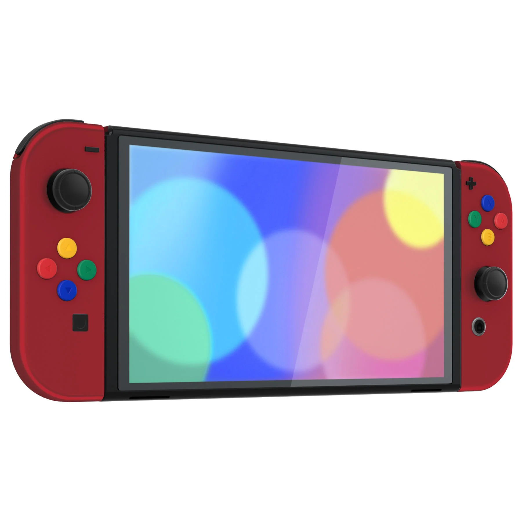 eXtremeRate Custom Replacement Full Set Shell with Buttons for Nintendo Switch OLED - Scarlet Red - Image 6
