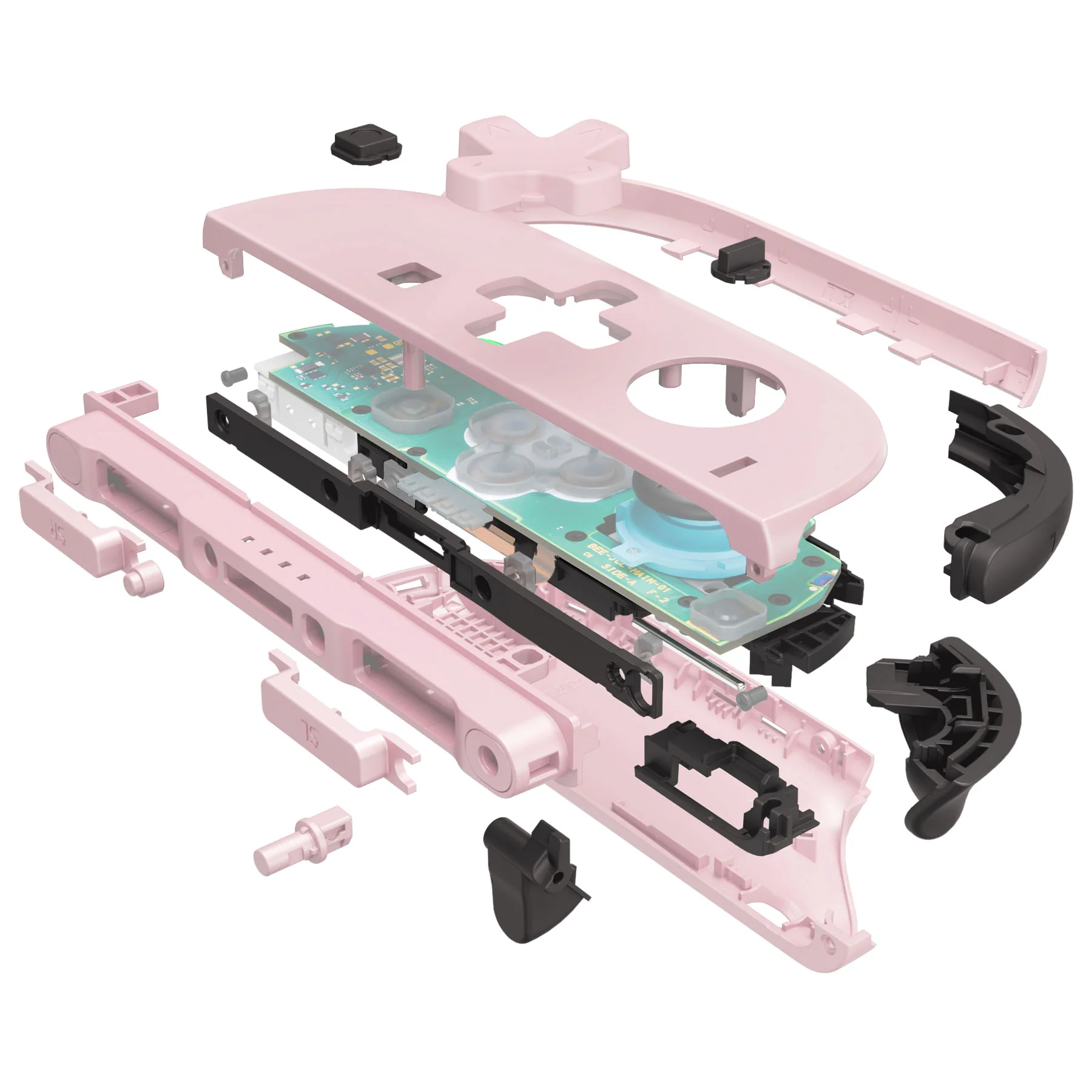 eXtremeRate D-Pad Version Replacement Full Set Shell Case with Buttons for Joycon 2 of Nintendo Switch 2 - Deluxe Version - Cherry Blossoms Pink - Image 6