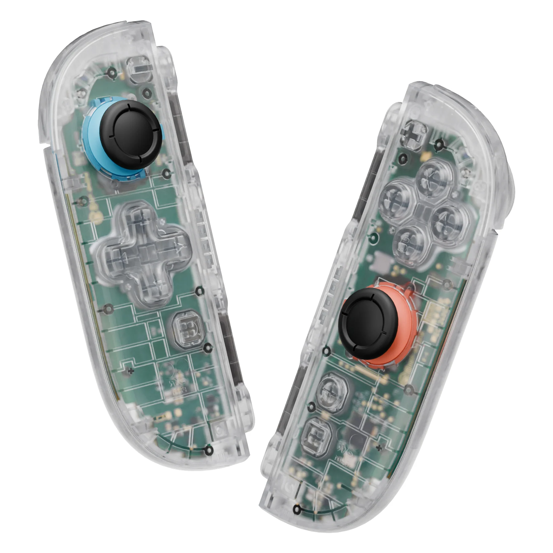 eXtremeRate D-Pad Version Replacement Full Set Shell Case with Buttons for Joycon 2 of Nintendo Switch 2 - Deluxe Version - Clear - Image 5