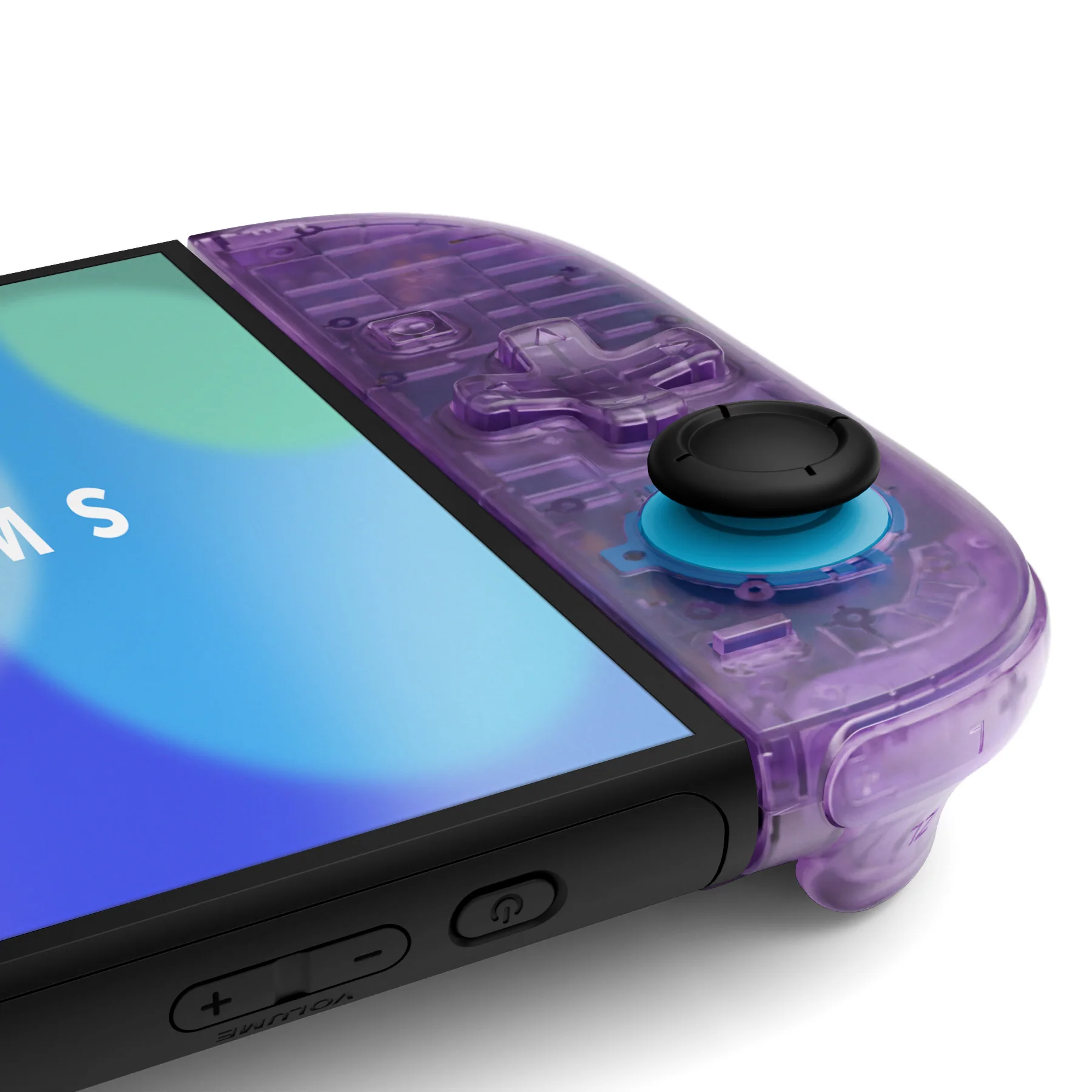 eXtremeRate D-Pad Version Replacement Full Set Shell Case with Buttons for Joycon 2 of Nintendo Switch 2 - Deluxe Version - Clear Atomic Purple - Image 7
