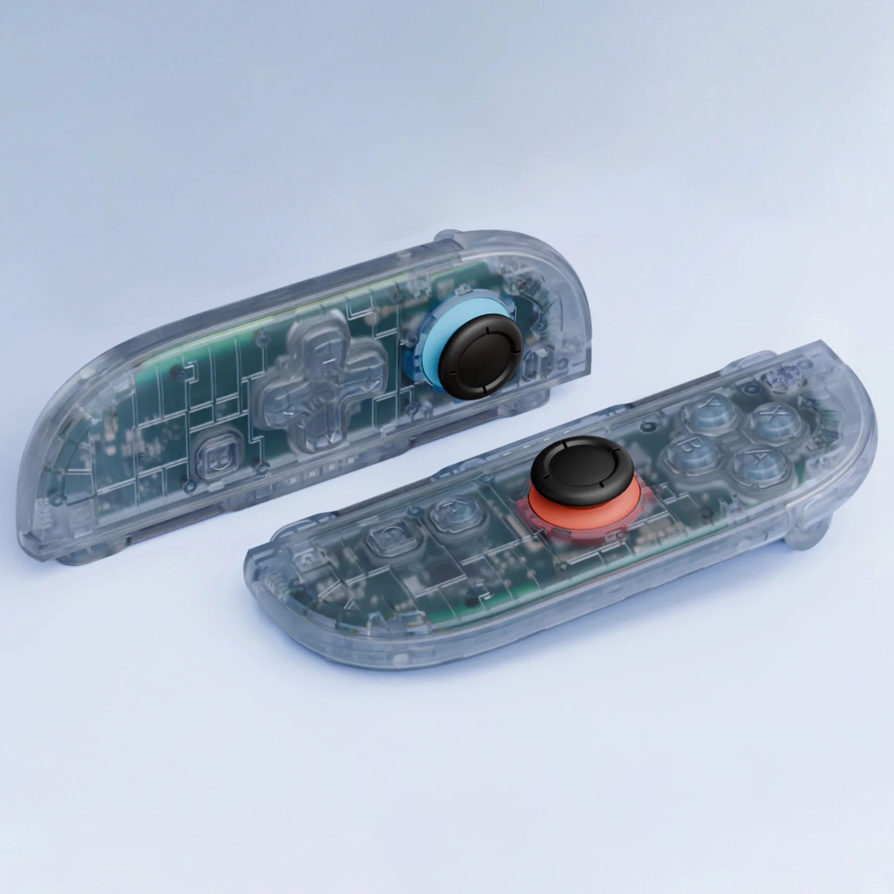 eXtremeRate D-Pad Version Replacement Full Set Shell Case with Buttons for Joycon 2 of Nintendo Switch 2 - Deluxe Version - Clear Glacier Blue - Image 9
