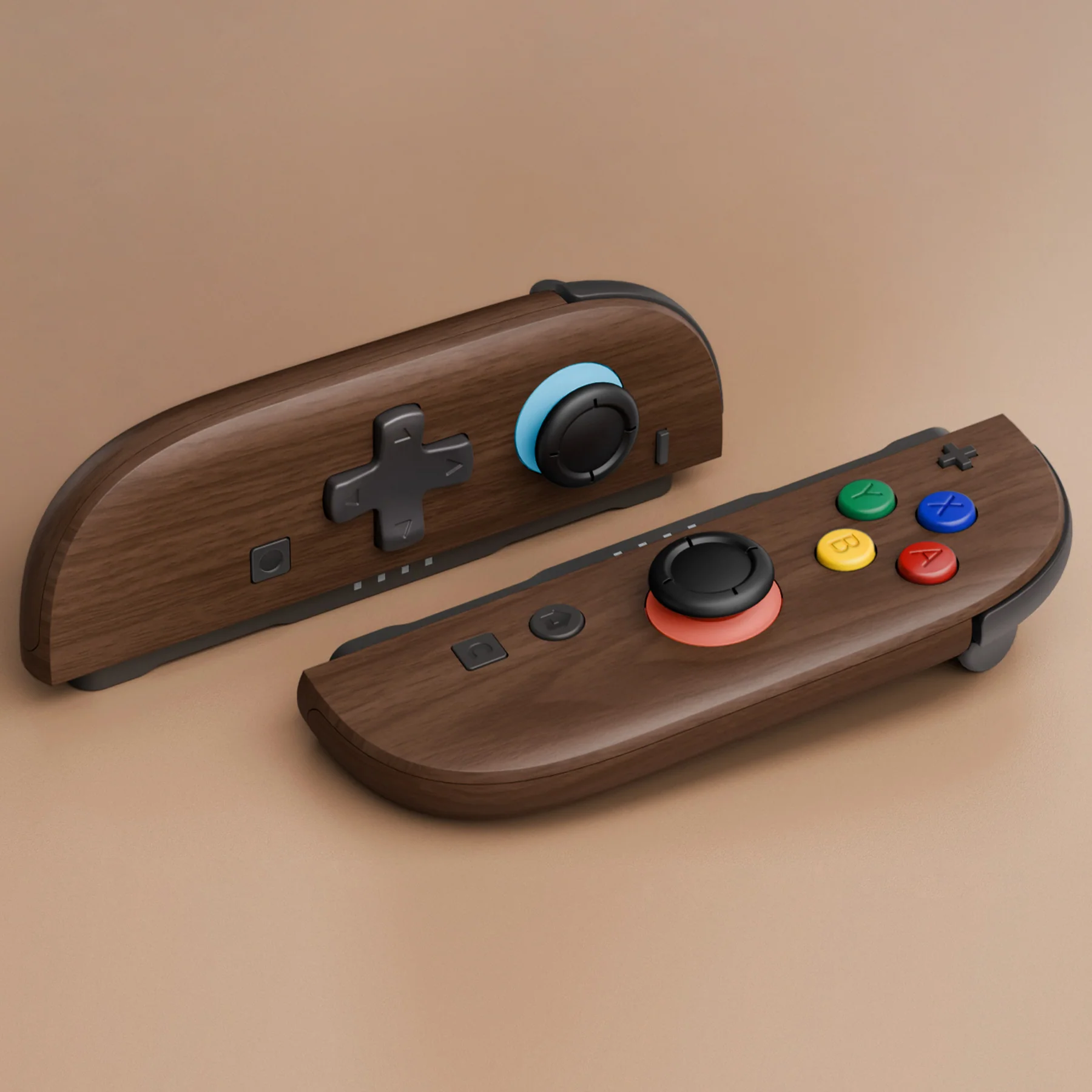 eXtremeRate D-Pad Version Replacement Full Set Shell Case with Buttons for Joycon 2 of Nintendo Switch 2 - Deluxe Version - Wood Grain - Image 9