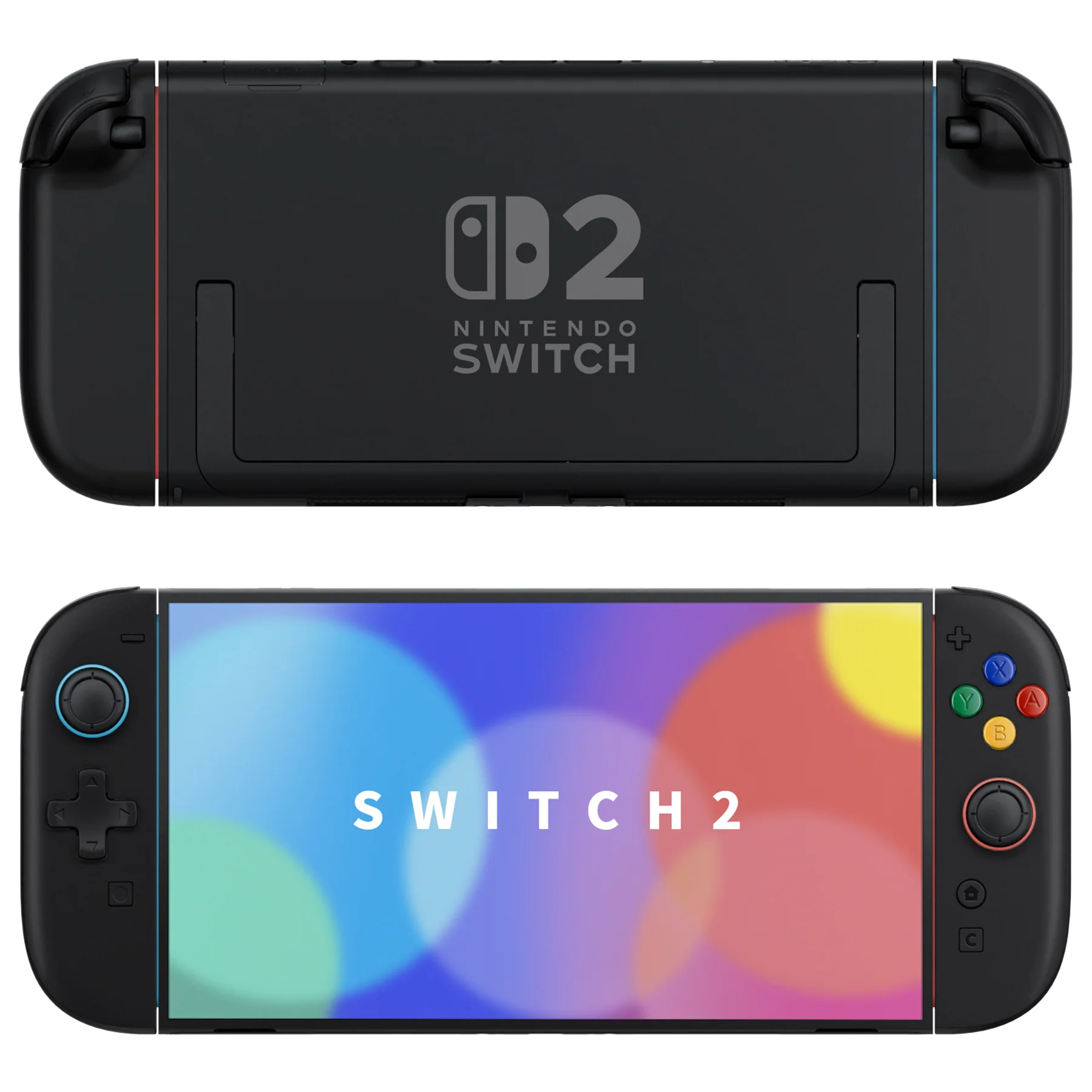 eXtremeRate D-Pad Version Replacement Full Set Shell Case with Buttons for Joycon 2 of Nintendo Switch 2 - Essence Version - Black - Image 4