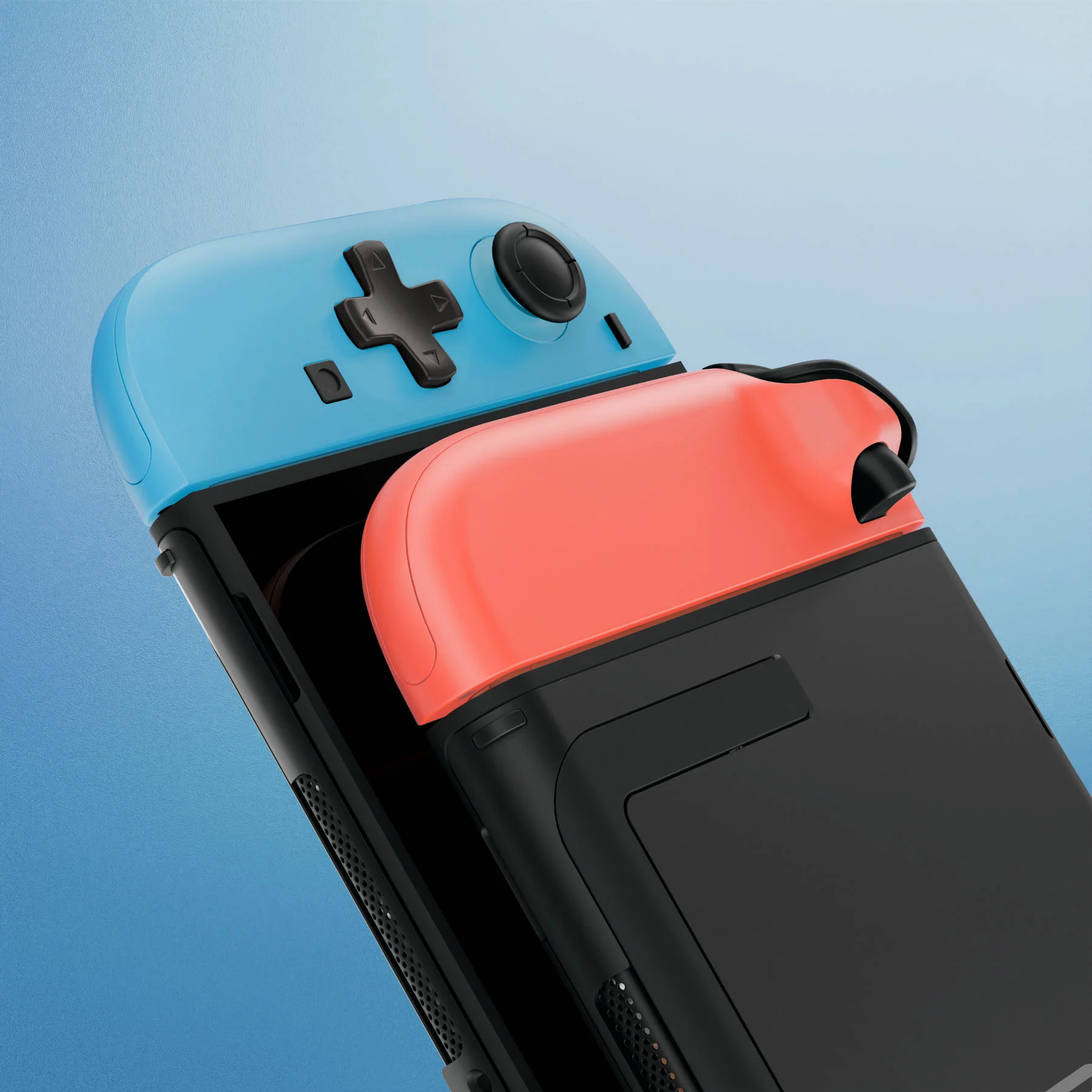 eXtremeRate D-Pad Version Replacement Full Set Shell Case with Buttons for Joycon 2 of Nintendo Switch 2 - Essence Version - Blue & Orange - Image 10