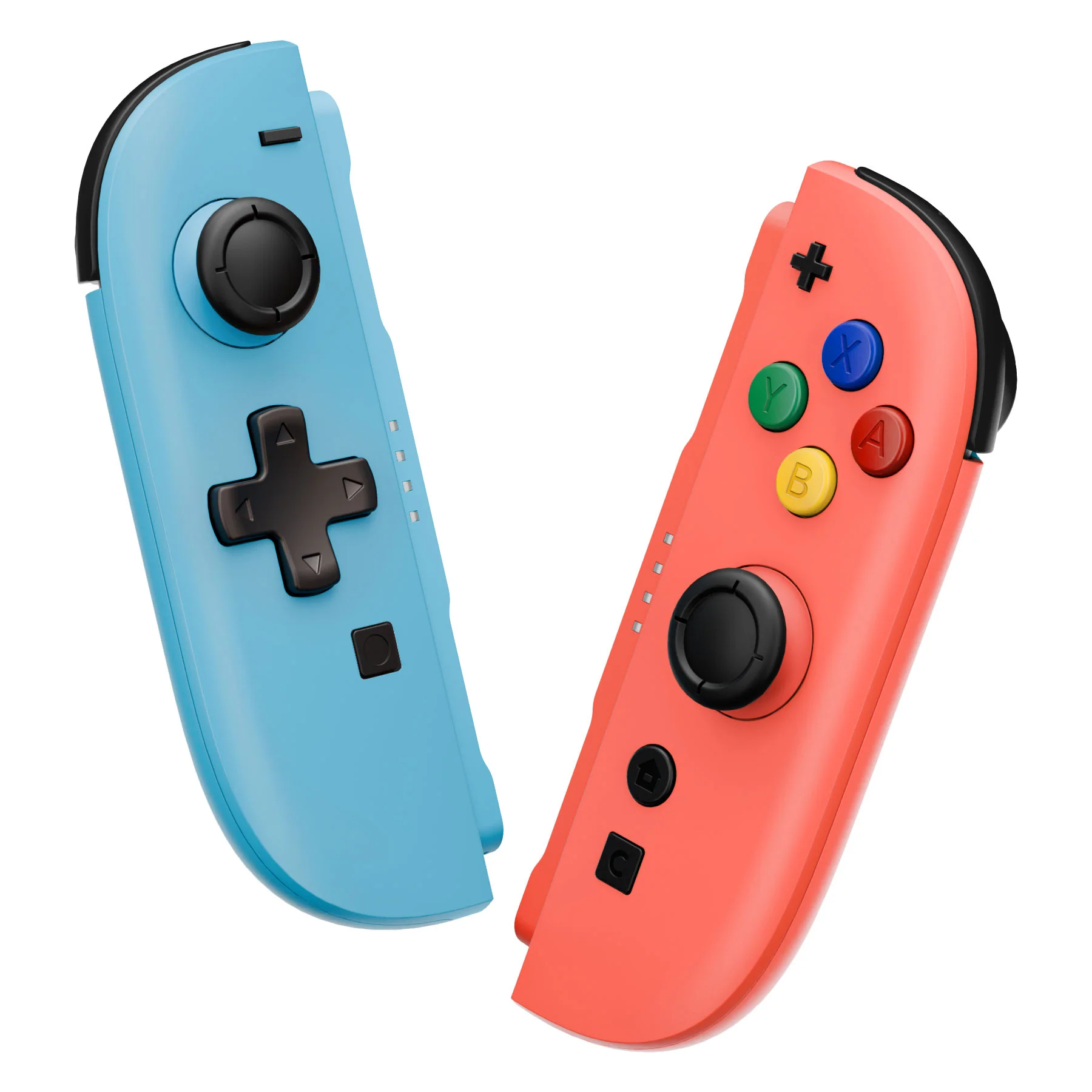 eXtremeRate D-Pad Version Replacement Full Set Shell Case with Buttons for Joycon 2 of Nintendo Switch 2 - Essence Version - Blue & Orange - Image 5