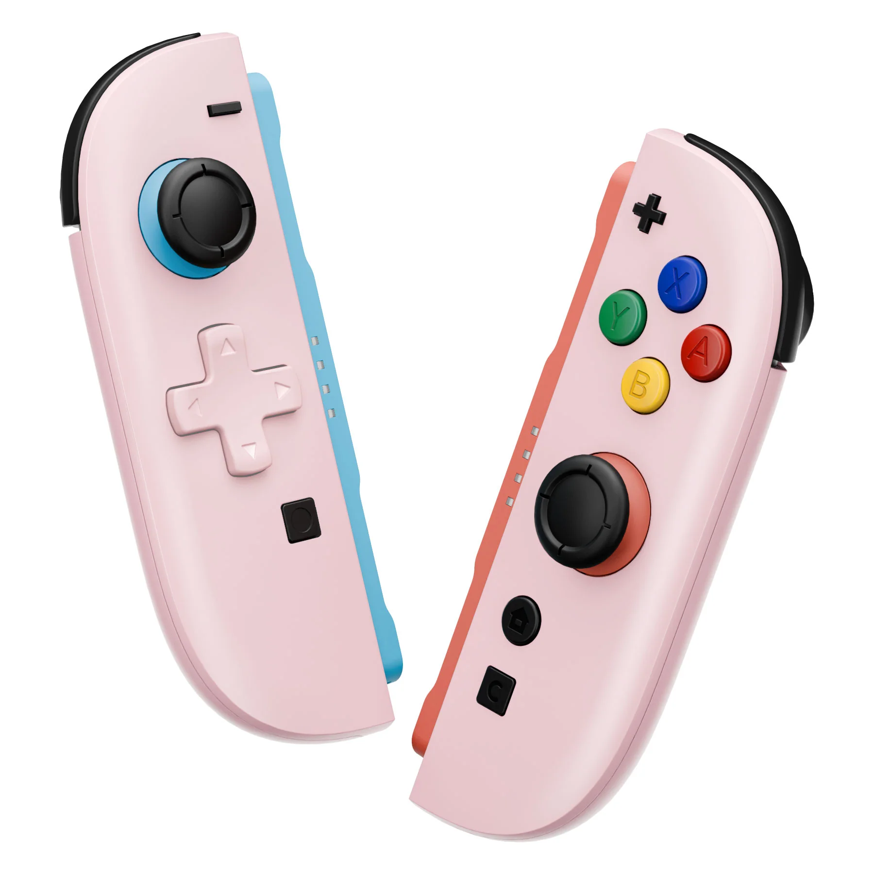 eXtremeRate D-Pad Version Replacement Full Set Shell Case with Buttons for Joycon 2 of Nintendo Switch 2 - Essence Version - Cherry Blossoms Pink - Image 5