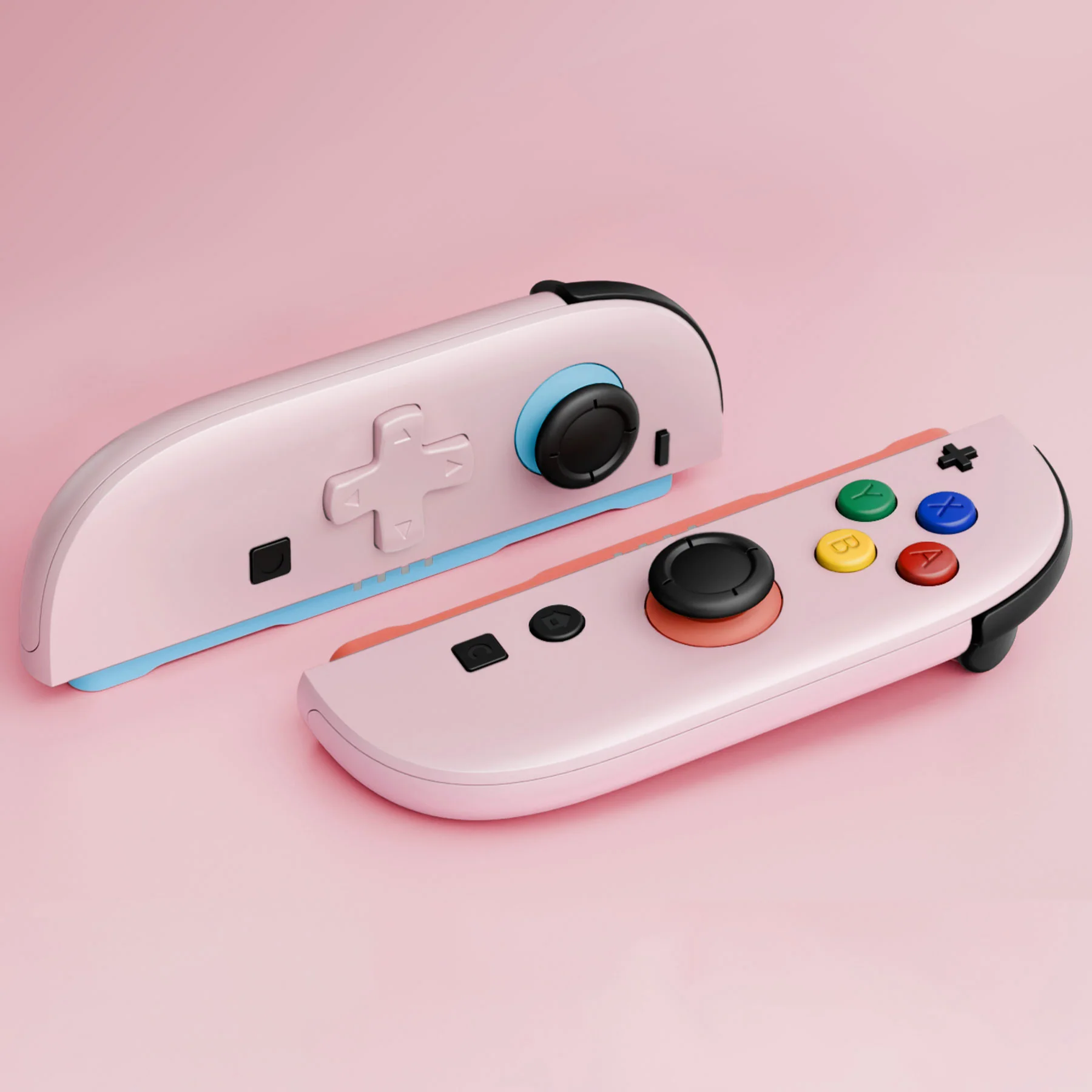 eXtremeRate D-Pad Version Replacement Full Set Shell Case with Buttons for Joycon 2 of Nintendo Switch 2 - Essence Version - Cherry Blossoms Pink - Image 9