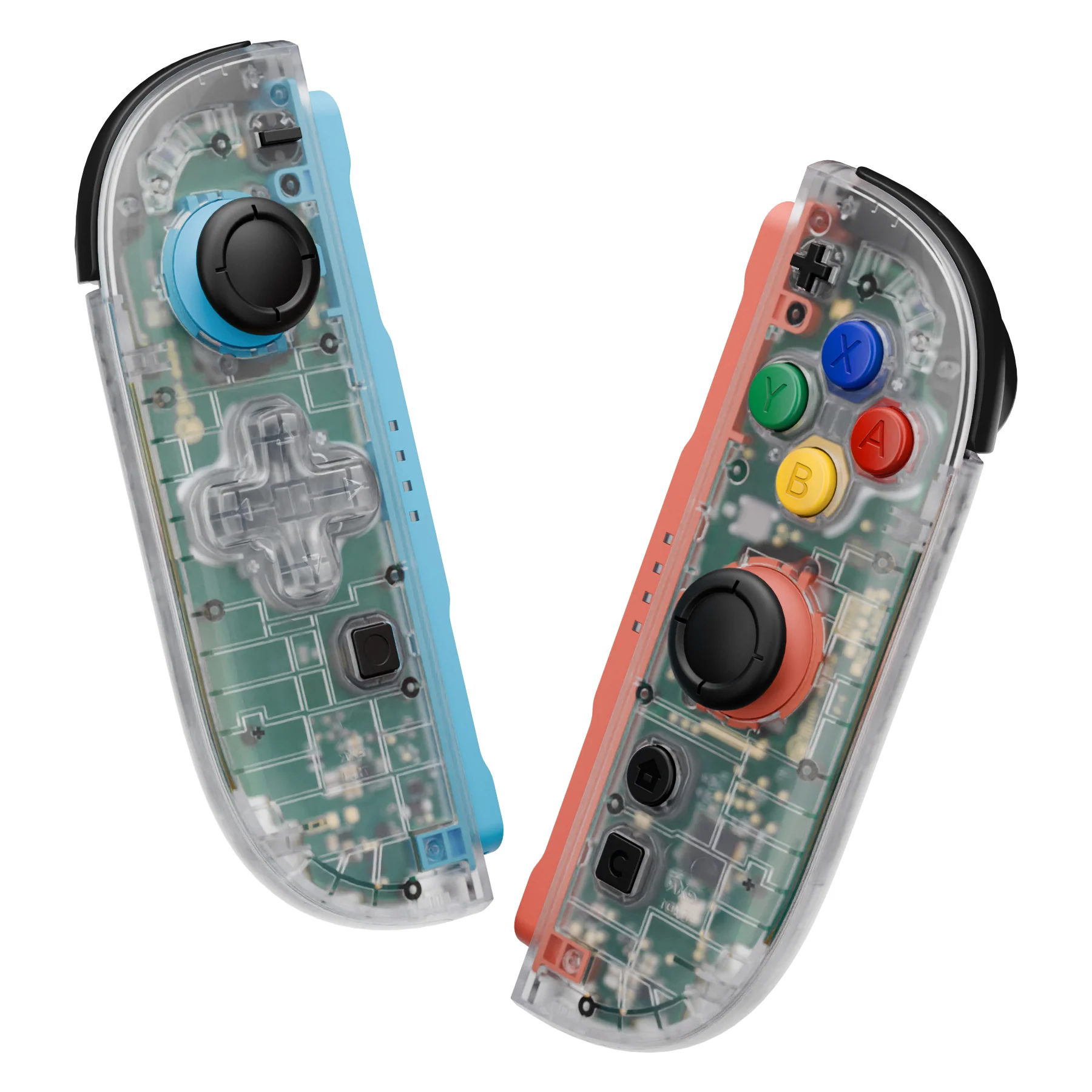 eXtremeRate D-Pad Version Replacement Full Set Shell Case with Buttons for Joycon 2 of Nintendo Switch 2 - Essence Version - Clear - Image 5
