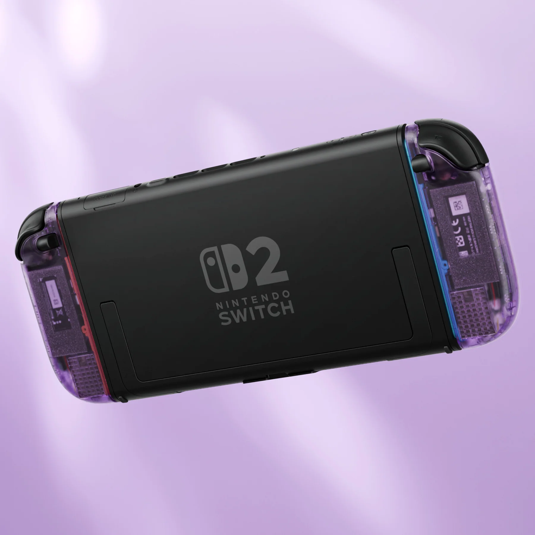 eXtremeRate D-Pad Version Replacement Full Set Shell Case with Buttons for Joycon 2 of Nintendo Switch 2 - Essence Version - Clear Atomic Purple - Image 11