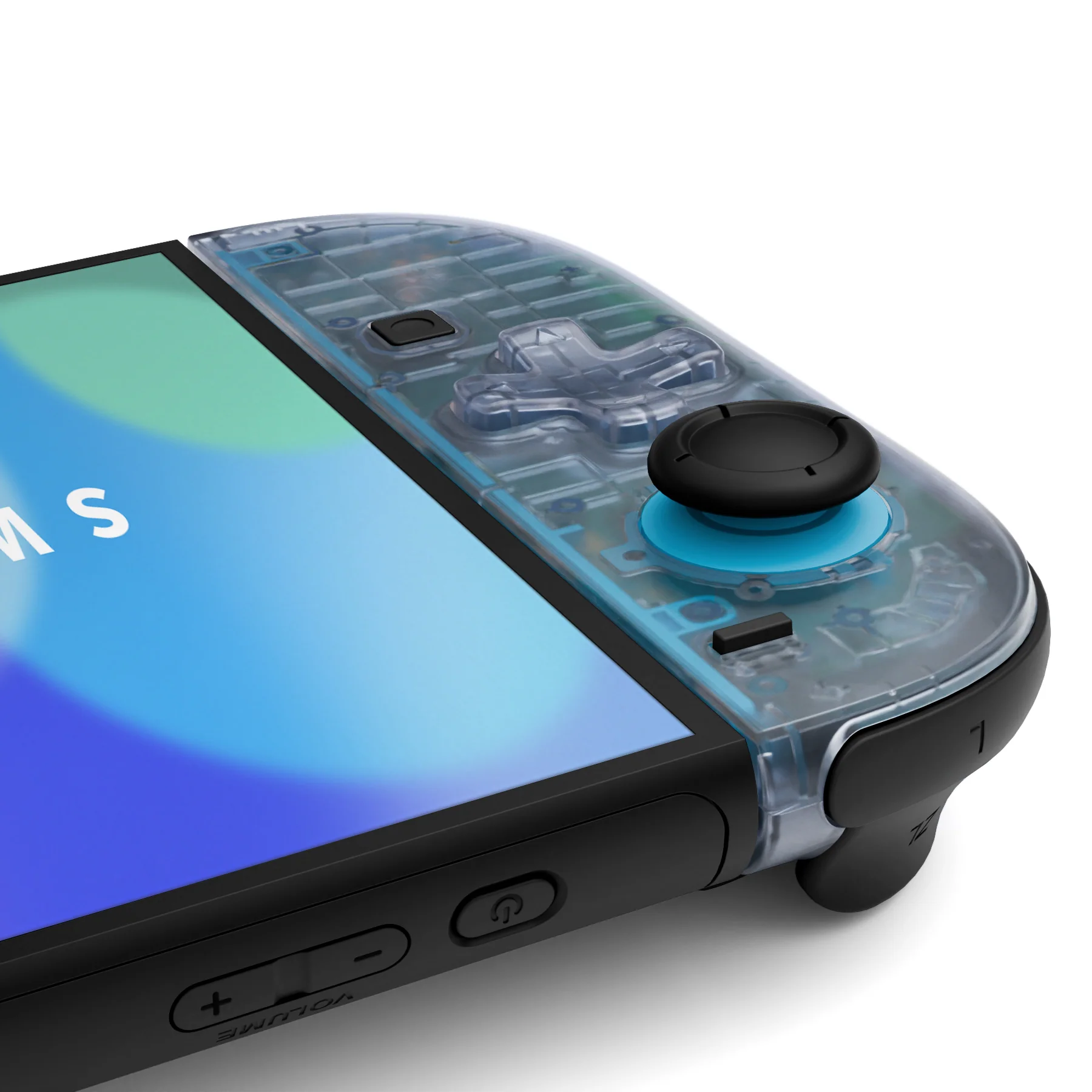 eXtremeRate D-Pad Version Replacement Full Set Shell Case with Buttons for Joycon 2 of Nintendo Switch 2 - Essence Version - Clear Glacier Blue - Image 7