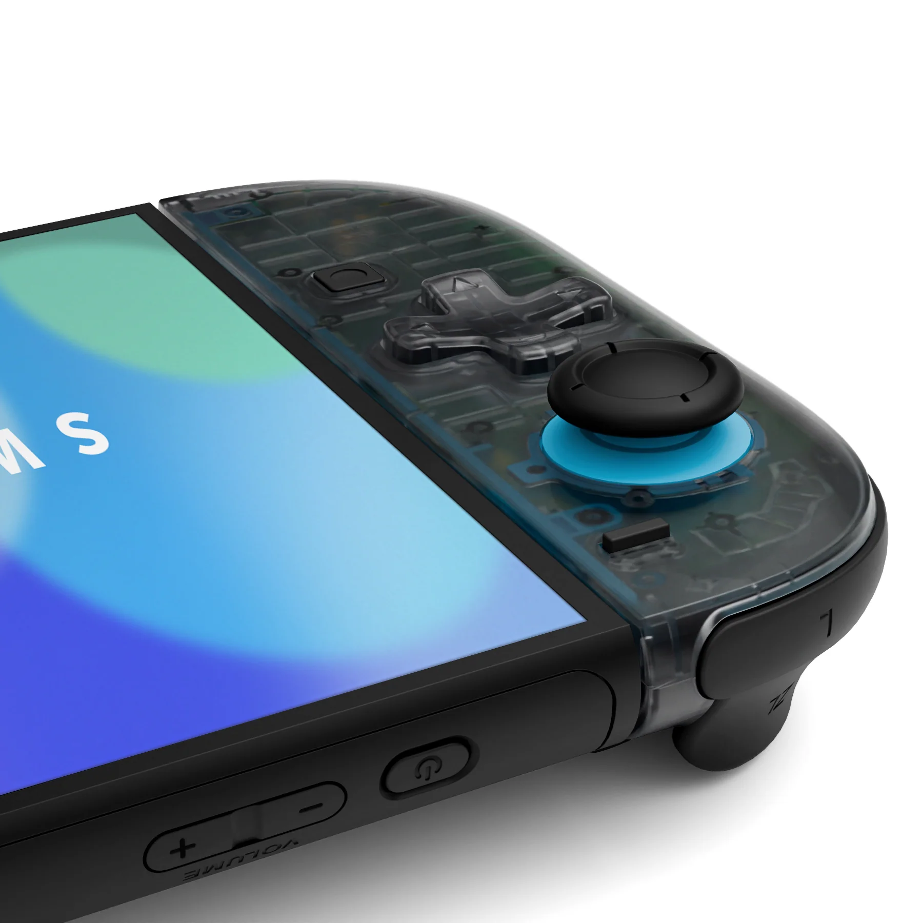 eXtremeRate D-Pad Version Replacement Full Set Shell Case with Buttons for Joycon 2 of Nintendo Switch 2 - Essence Version - Clear Slate Black - Image 7