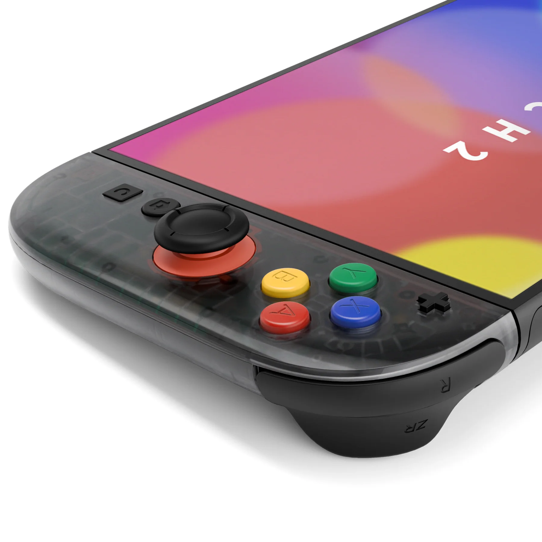 eXtremeRate D-Pad Version Replacement Full Set Shell Case with Buttons for Joycon 2 of Nintendo Switch 2 - Essence Version - Clear Slate Black - Image 8