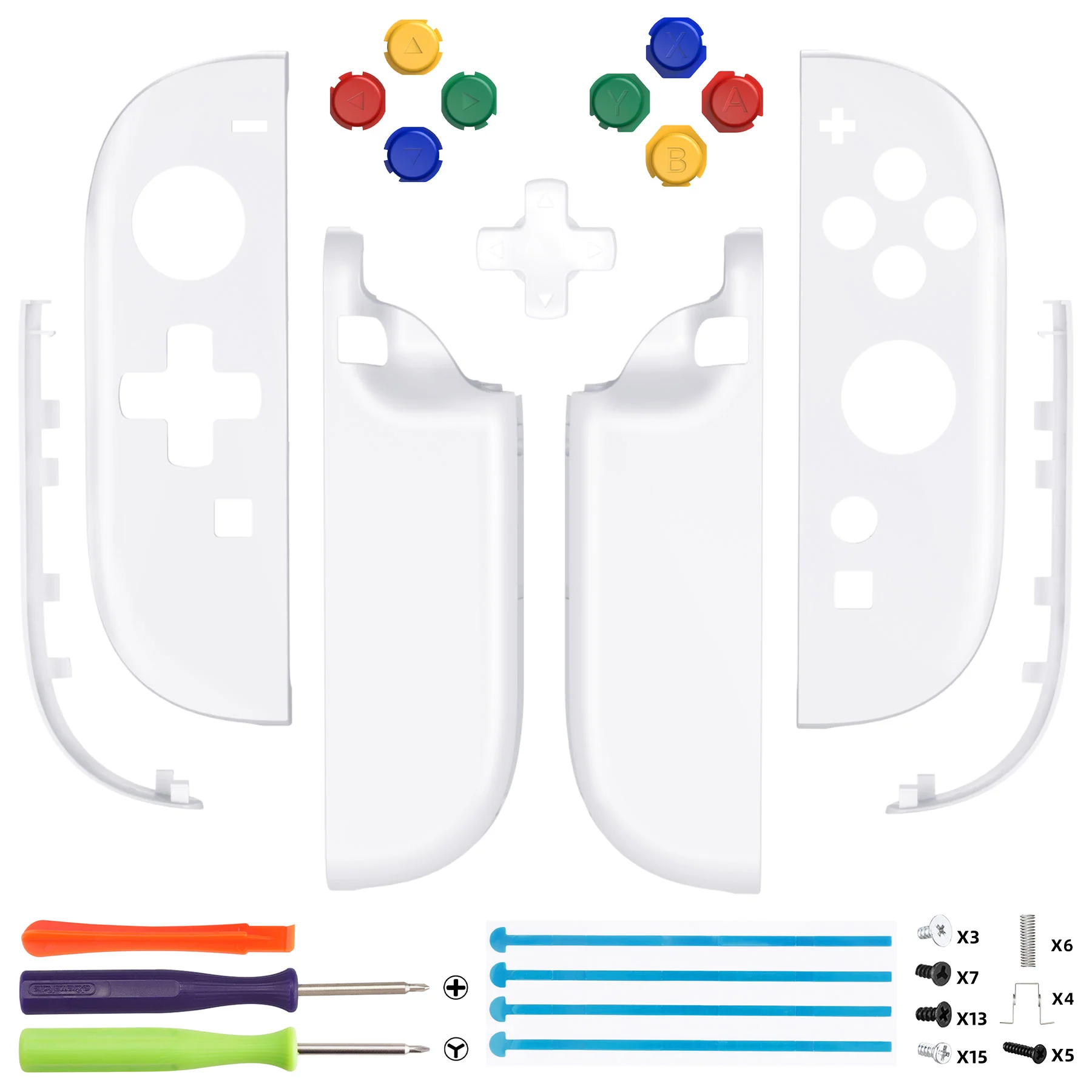 eXtremeRate D-Pad Version Replacement Full Set Shell Case with Buttons for Joycon 2 of Nintendo Switch 2 - Essence Version - White - Image 2