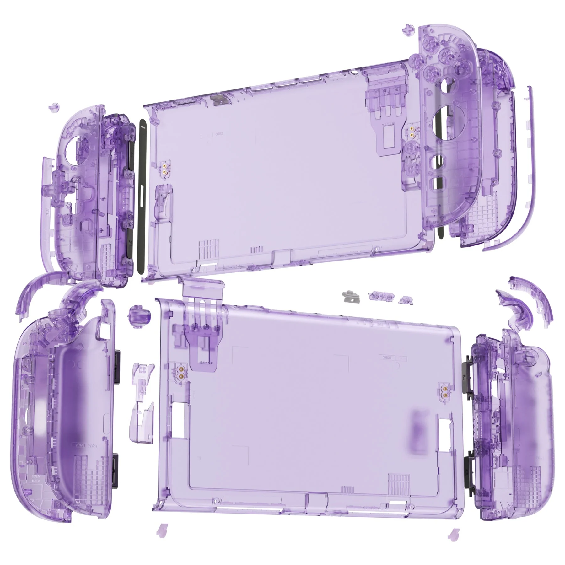 eXtremeRate D-Pad Version Replacement Full Set Shells with Buttons for Nintendo Switch 2 - Deluxe Version - Clear Atomic Purple - Image 6