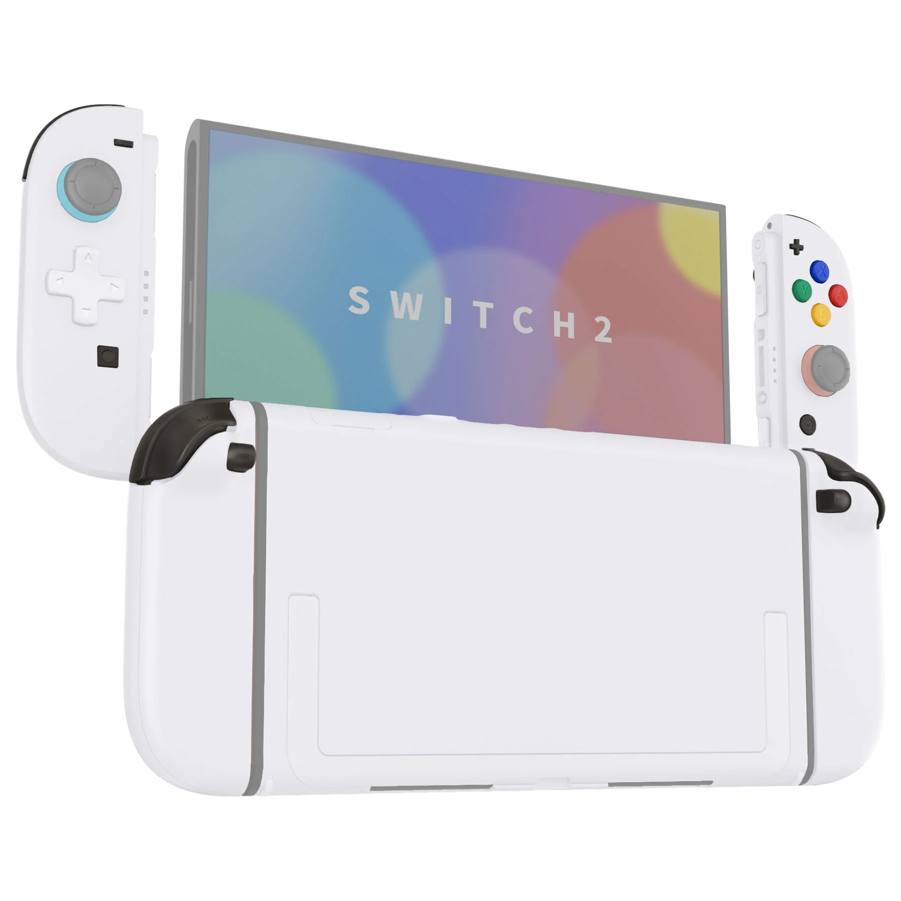 eXtremeRate D-Pad Version Replacement Full Set Shells with Buttons for Nintendo Switch 2 - Deluxe Version - White - Image 4