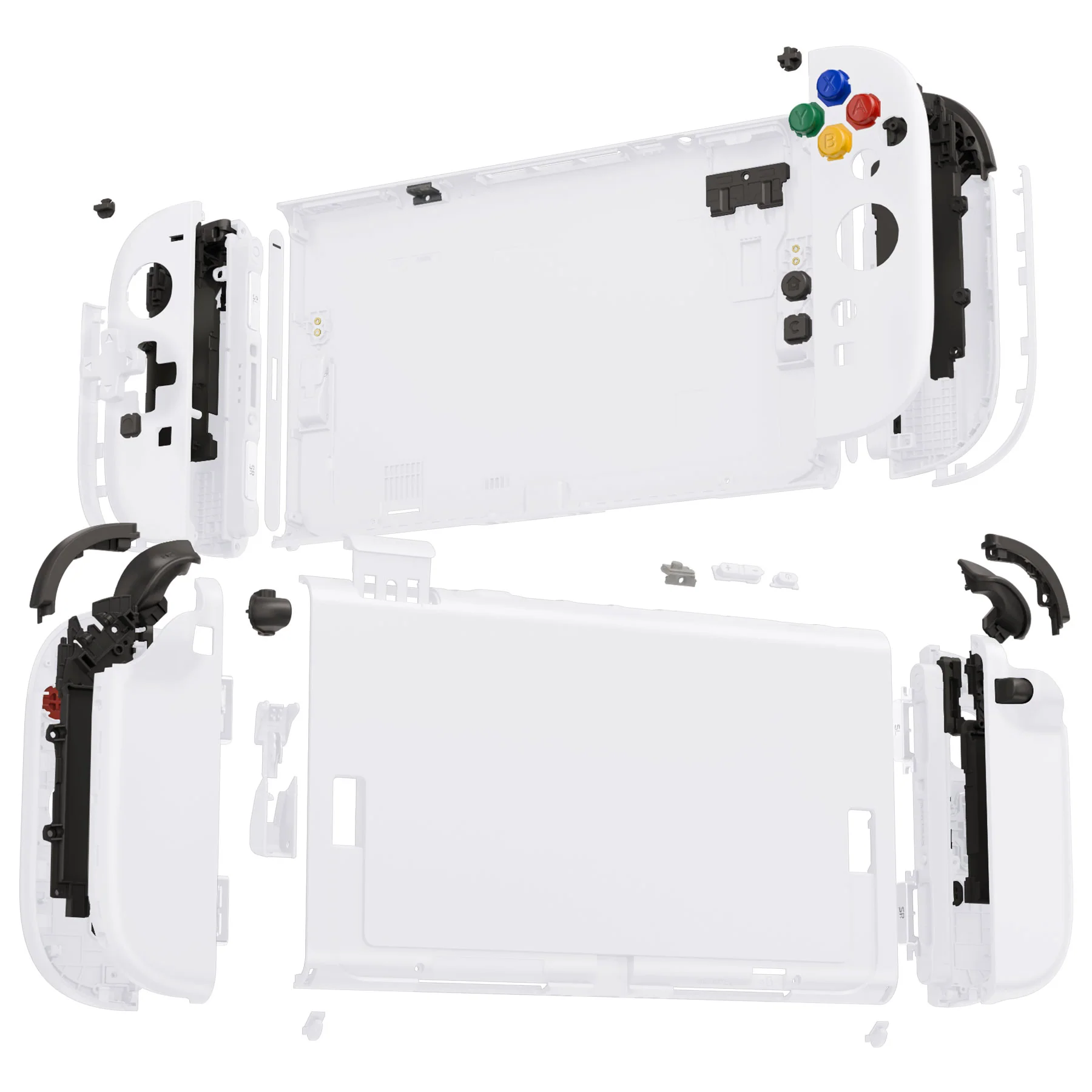 eXtremeRate D-Pad Version Replacement Full Set Shells with Buttons for Nintendo Switch 2 - Deluxe Version - White - Image 5