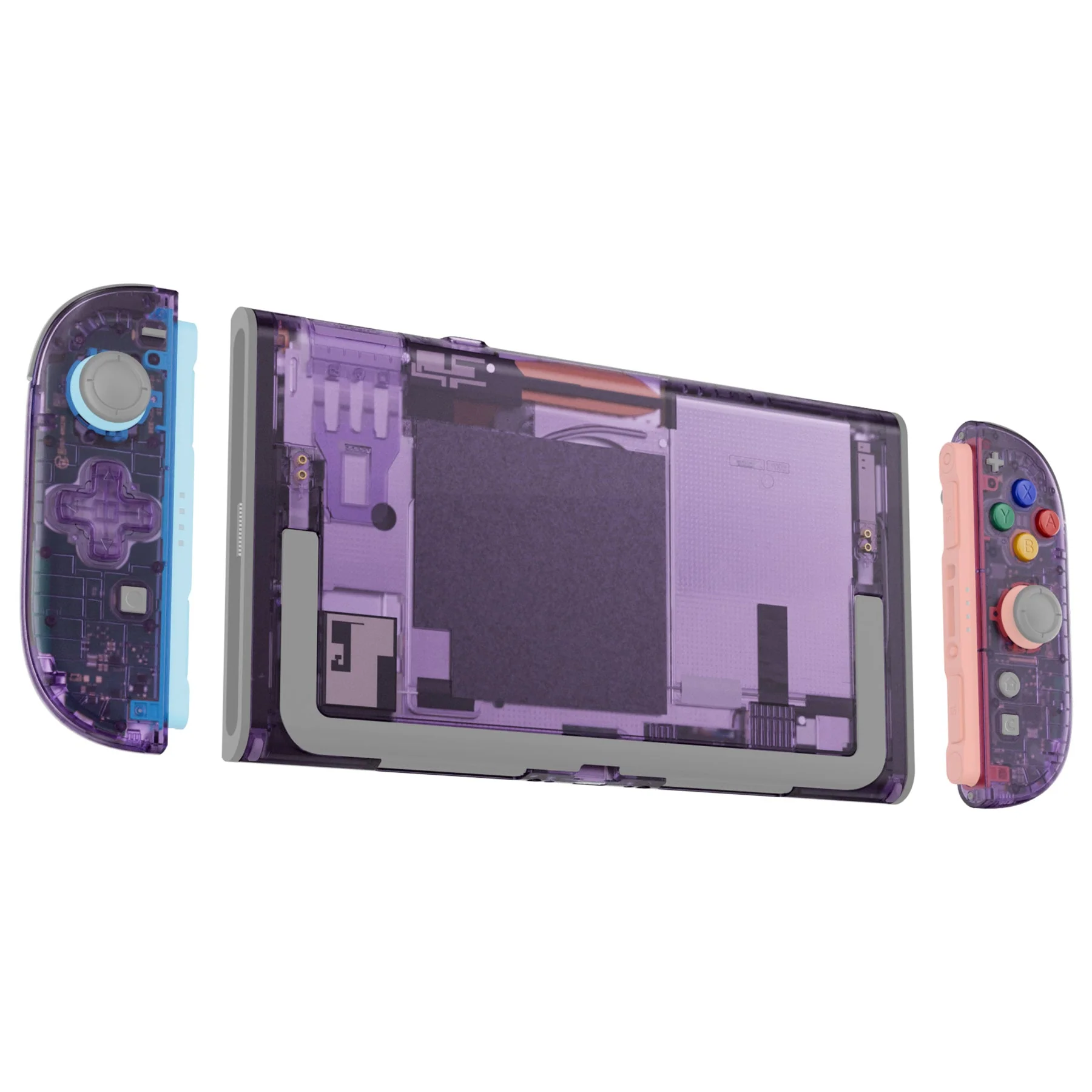 eXtremeRate D-Pad Version Replacement Full Set Shells with Buttons for Nintendo Switch 2 - Essence Version - Clear Atomic Purple - Image 5