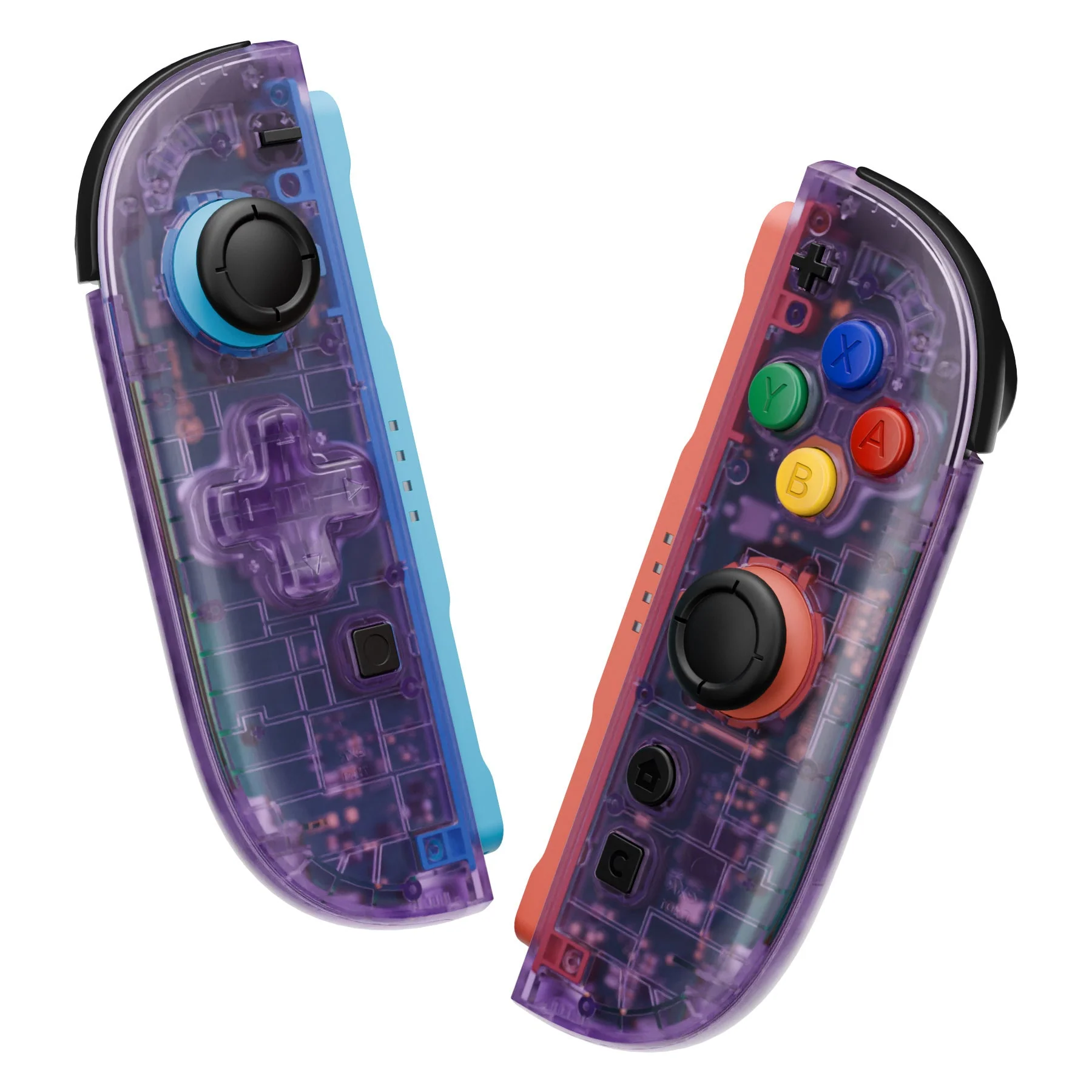 eXtremeRate D-Pad Version Replacement Full Set Shells with Buttons for Nintendo Switch 2 - Essence Version - Clear Atomic Purple - Image 8