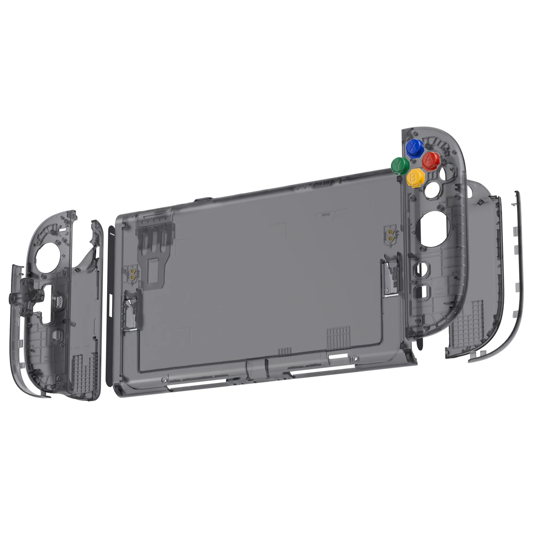 eXtremeRate D-Pad Version Replacement Full Set Shells with Buttons for Nintendo Switch 2 - Essence Version - Clear Slate Black - Image 6
