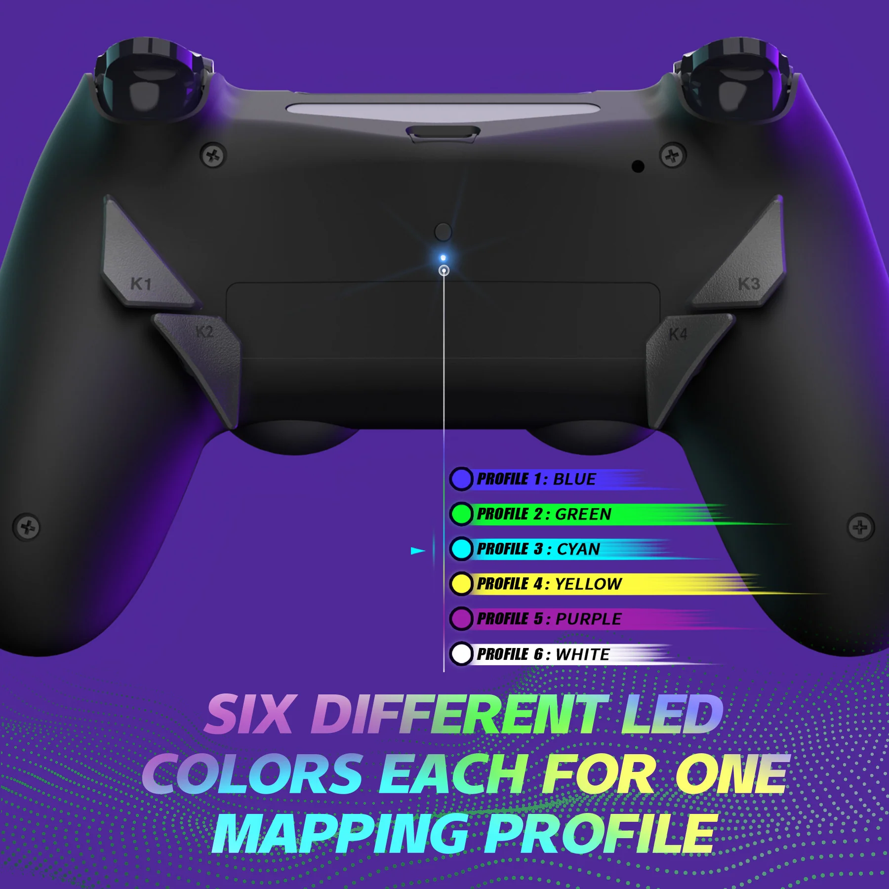 eXtremeRate Dawn Type-C Version Remap Kit for PS4 Slim Pro Controller JDM-040/050/055 - Black - Image 7