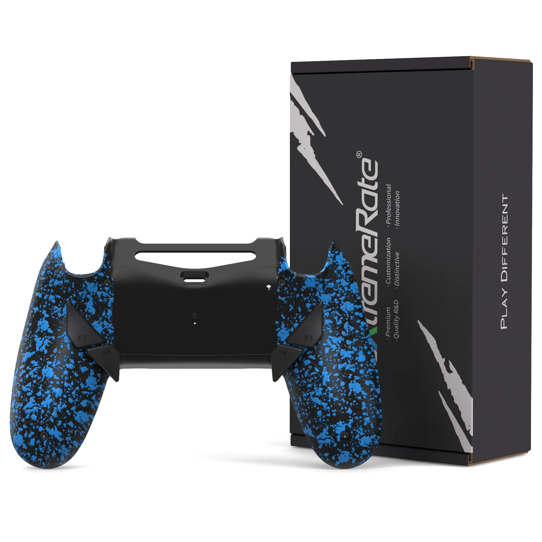 eXtremeRate Dawn Type-C Version Remap Kit for PS4 Slim Pro Controller JDM-040/050/055 - Textured Blue - Image 10