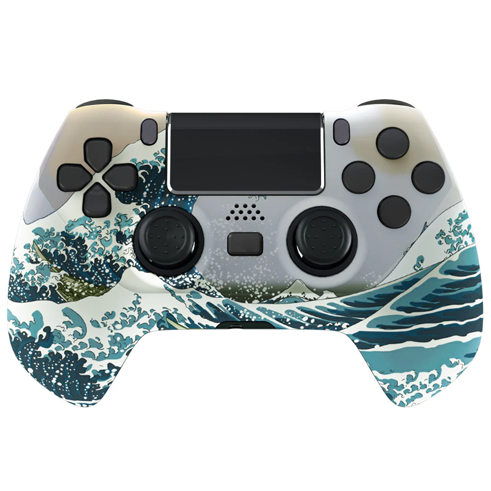 eXtremeRate DECADE Tournament Controller (DTC) Upgrade Kit for PS4 Controller JDM-040/050/055 - The Great Wave - Image 6