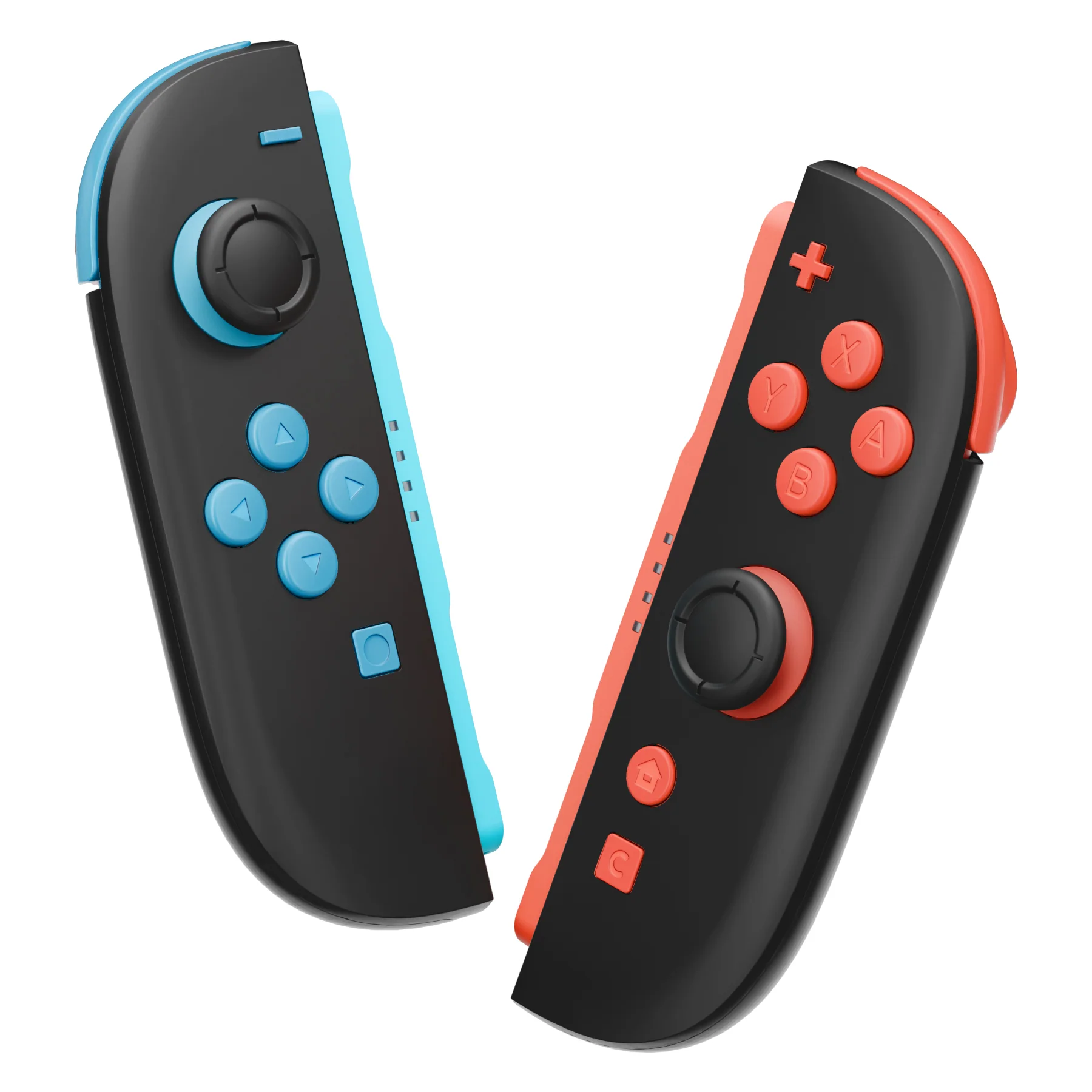 eXtremeRate DIY Replacement Full Set Buttons for Nintendo Switch 2 - Blue & Orange - Image 5