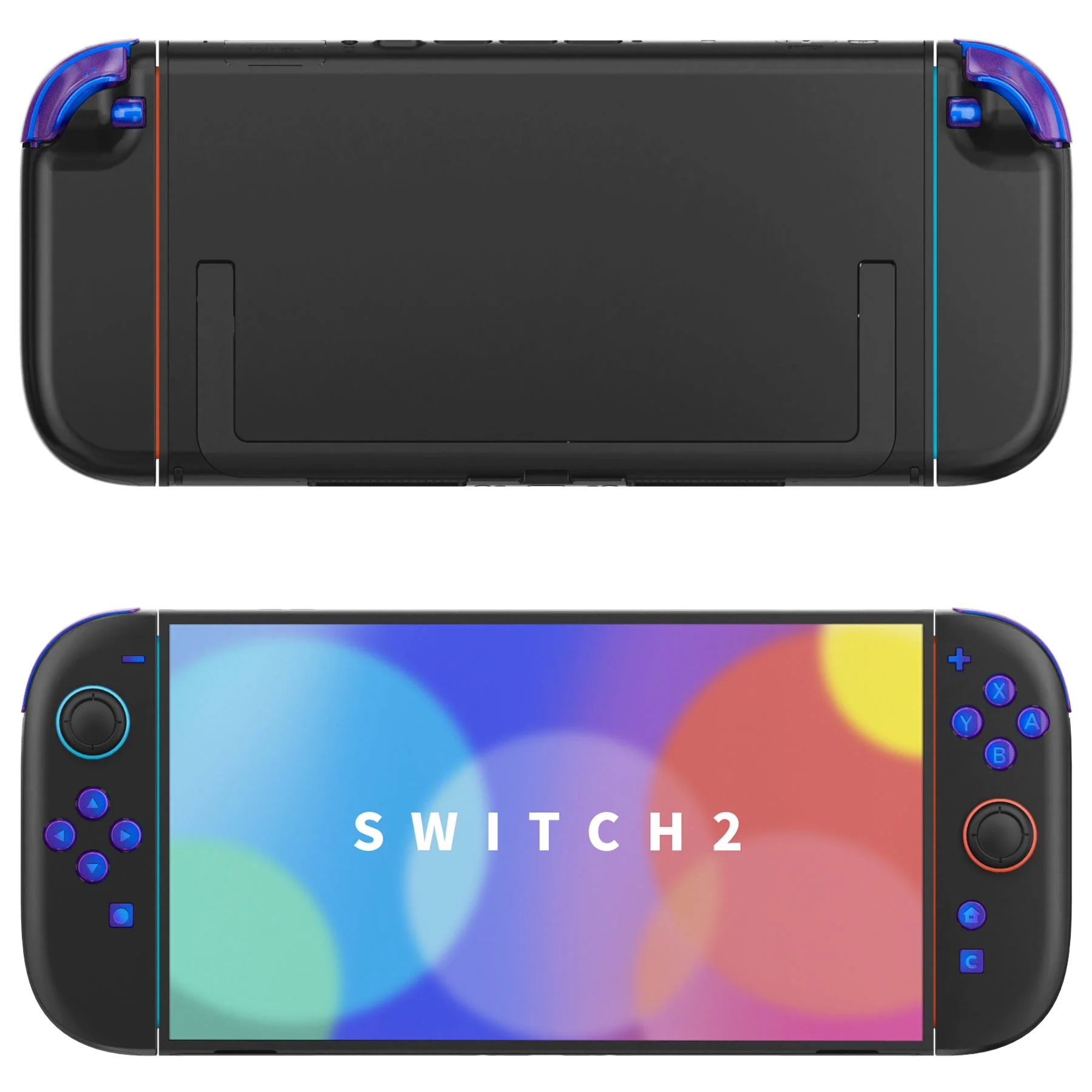 eXtremeRate DIY Replacement Full Set Buttons for Nintendo Switch 2 - Chameleon Purple Blue - Image 5