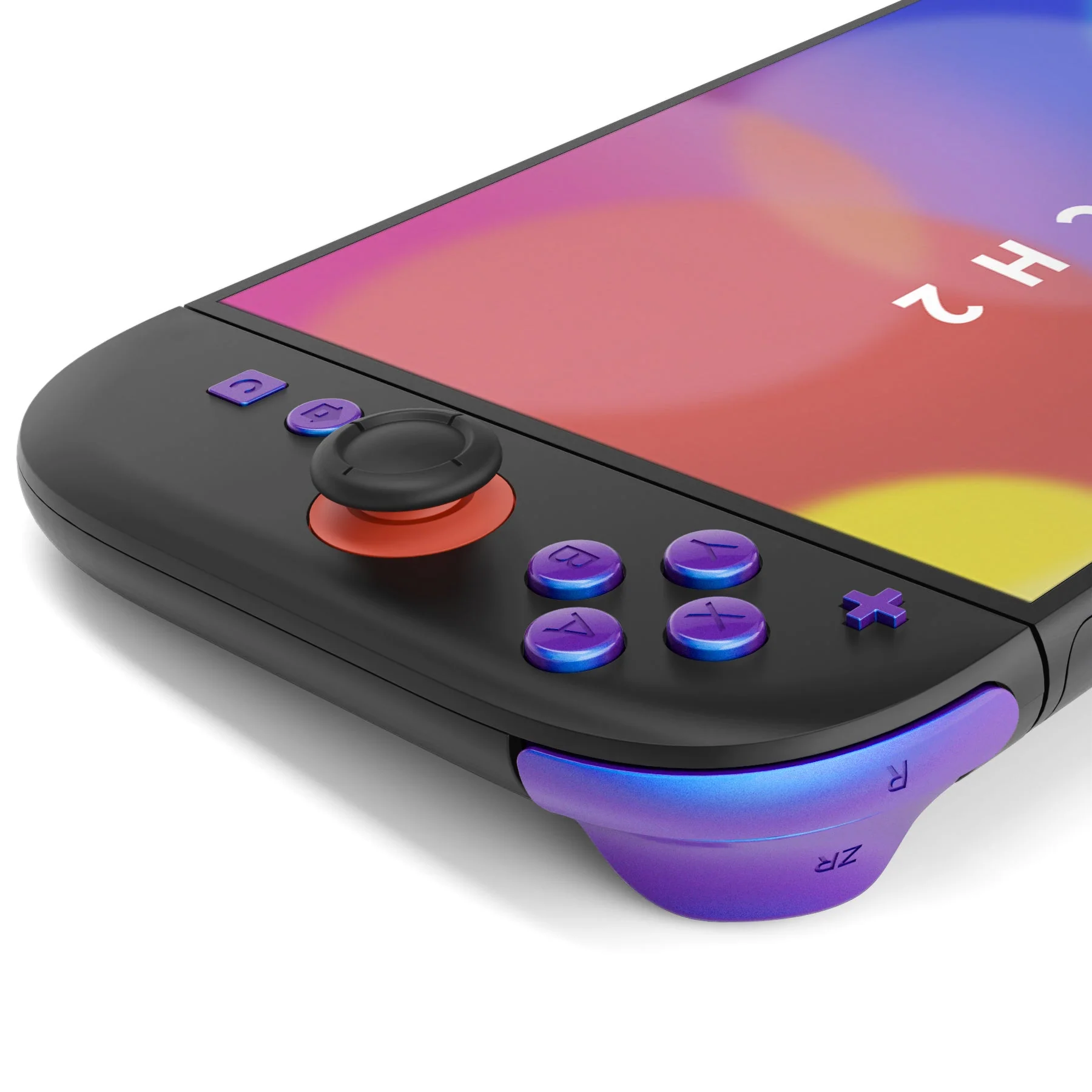 eXtremeRate DIY Replacement Full Set Buttons for Nintendo Switch 2 - Chameleon Purple Blue - Image 6