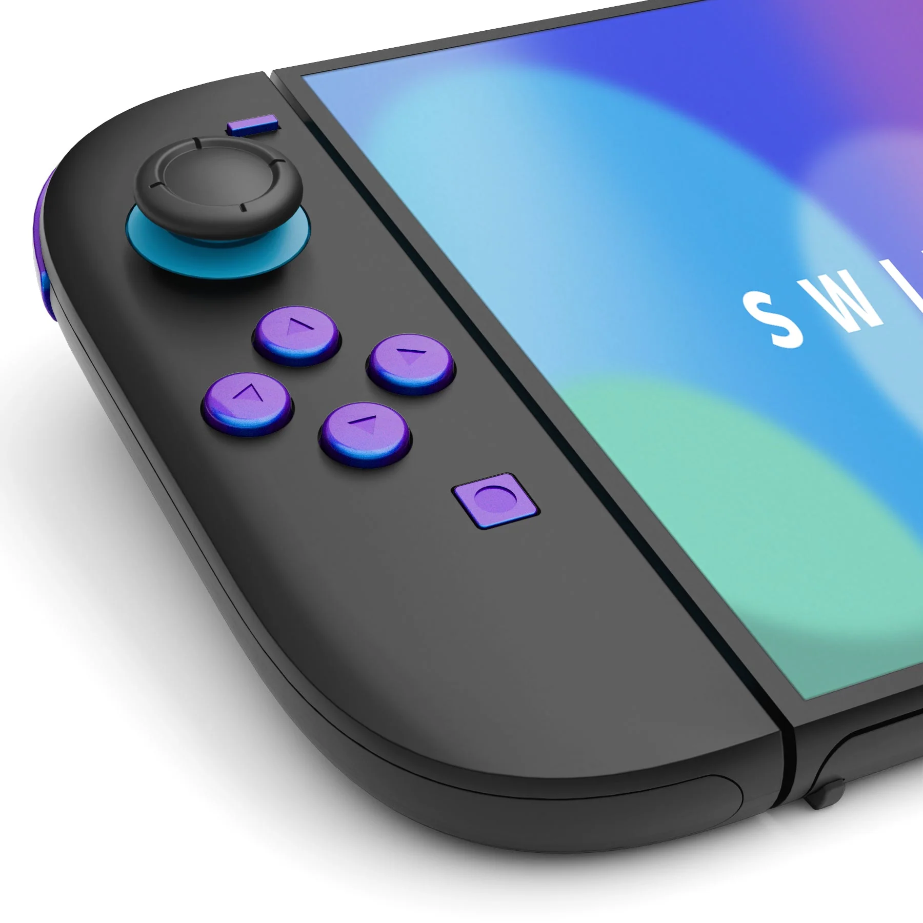 eXtremeRate DIY Replacement Full Set Buttons for Nintendo Switch 2 - Chameleon Purple Blue - Image 7