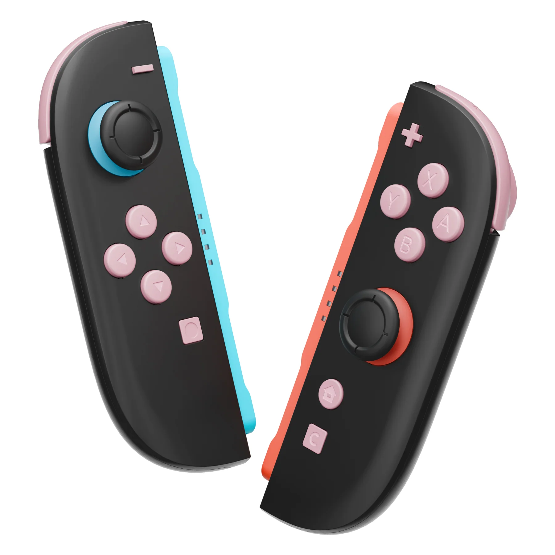 eXtremeRate DIY Replacement Full Set Buttons for Nintendo Switch 2 - Cherry Blossoms Pink - Image 5