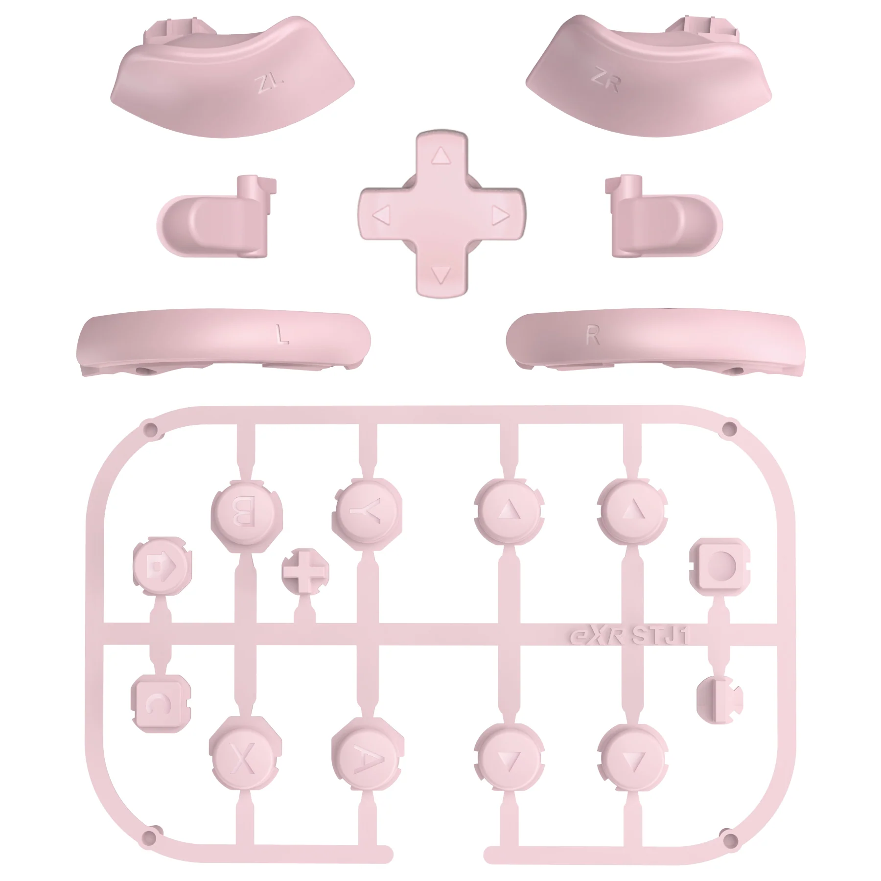 eXtremeRate DIY Replacement Full Set Buttons for Nintendo Switch 2 - Cherry Blossoms Pink - Image 8