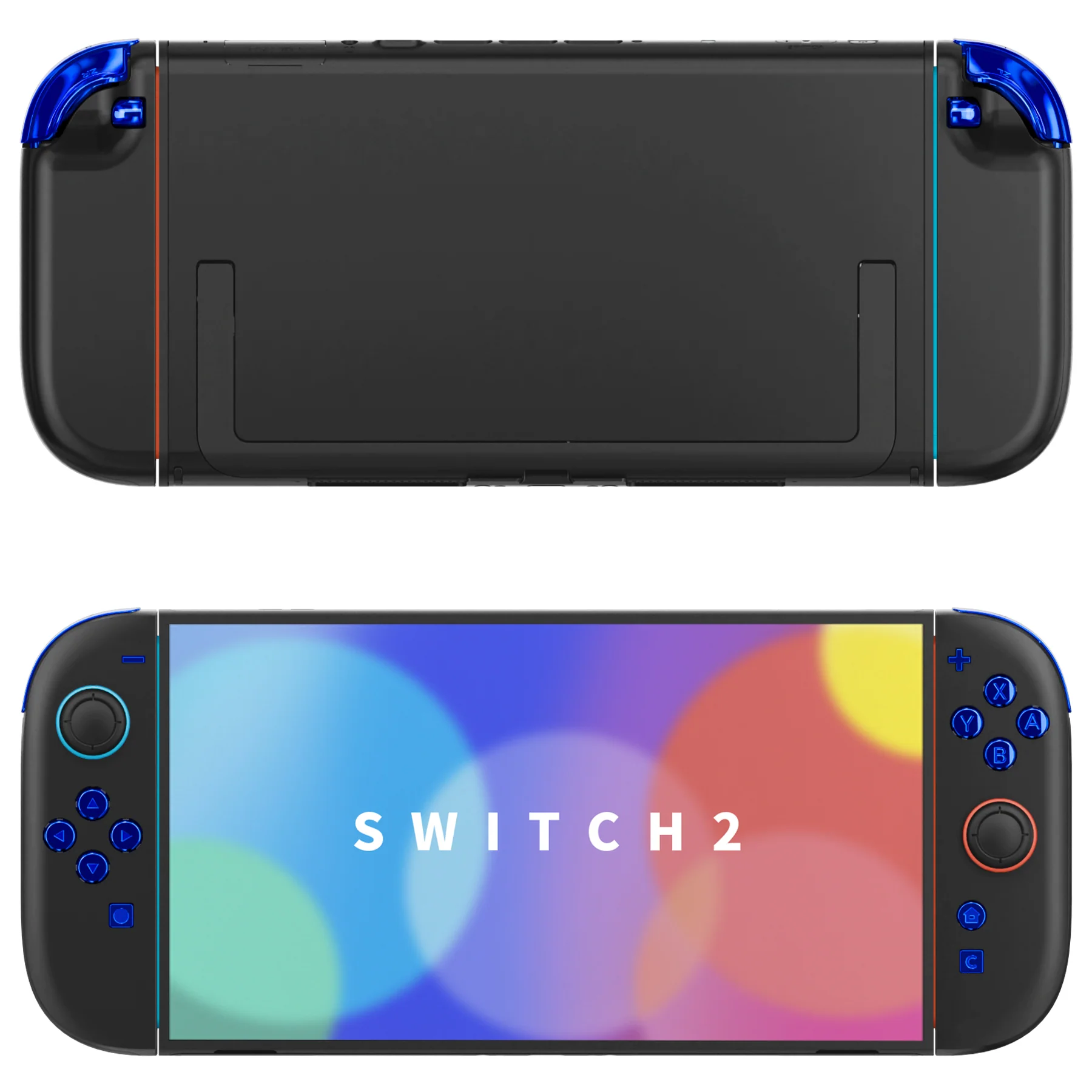eXtremeRate DIY Replacement Full Set Buttons for Nintendo Switch 2 - Chrome Blue - Image 4