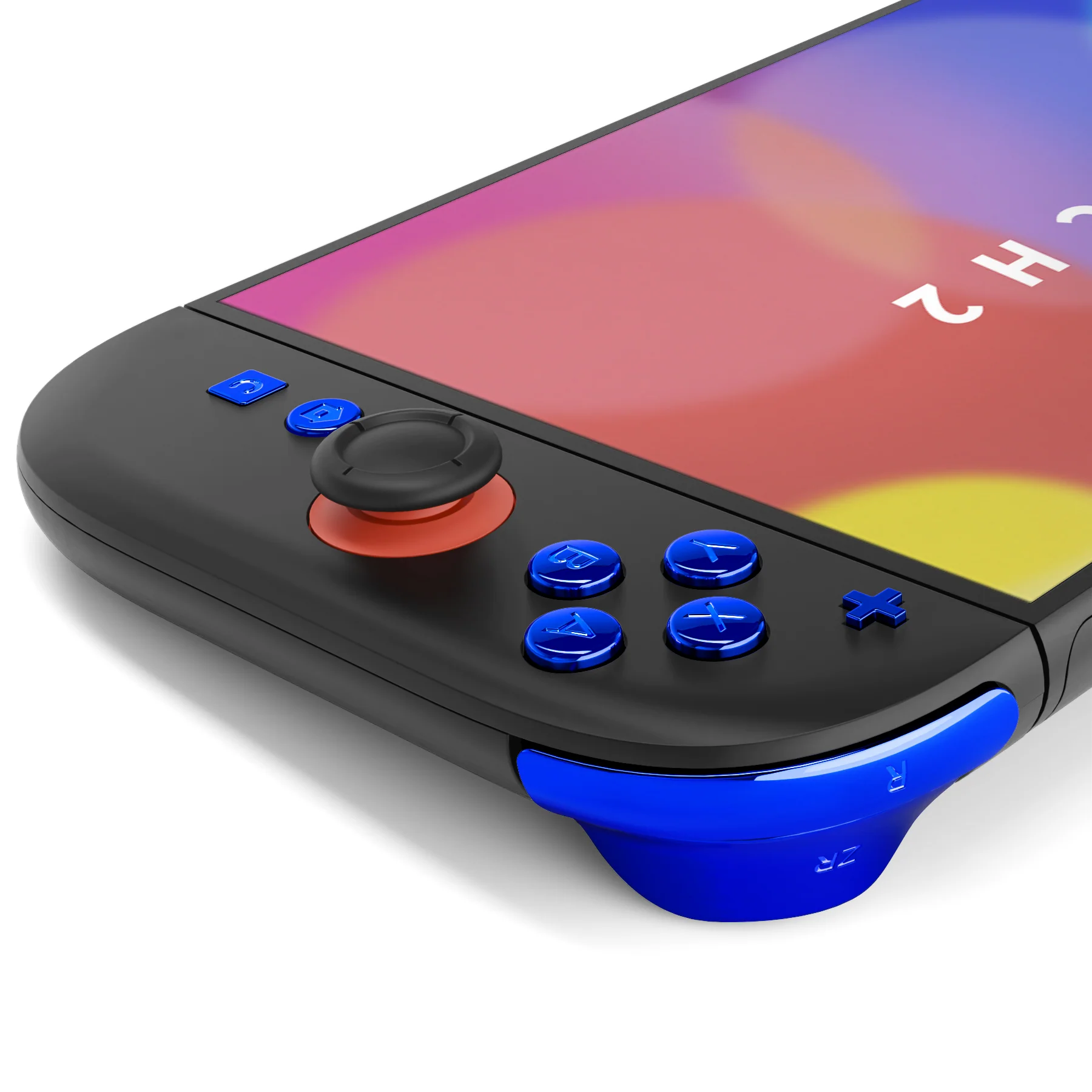 eXtremeRate DIY Replacement Full Set Buttons for Nintendo Switch 2 - Chrome Blue - Image 6