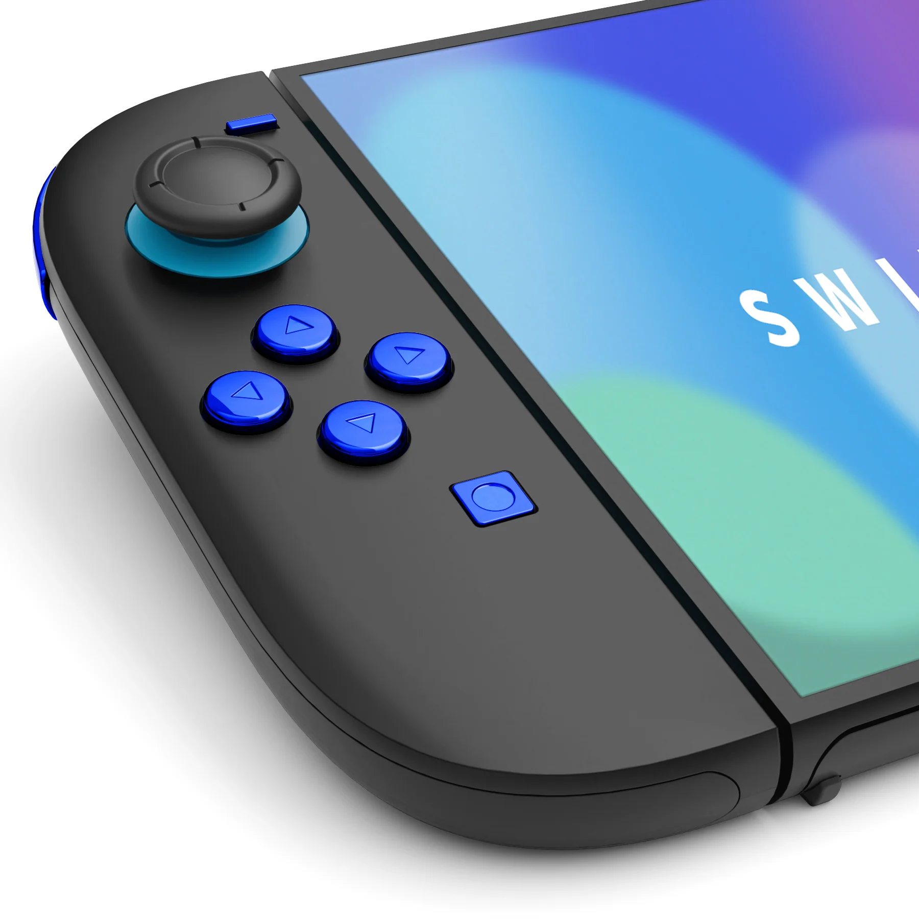eXtremeRate DIY Replacement Full Set Buttons for Nintendo Switch 2 - Chrome Blue - Image 7