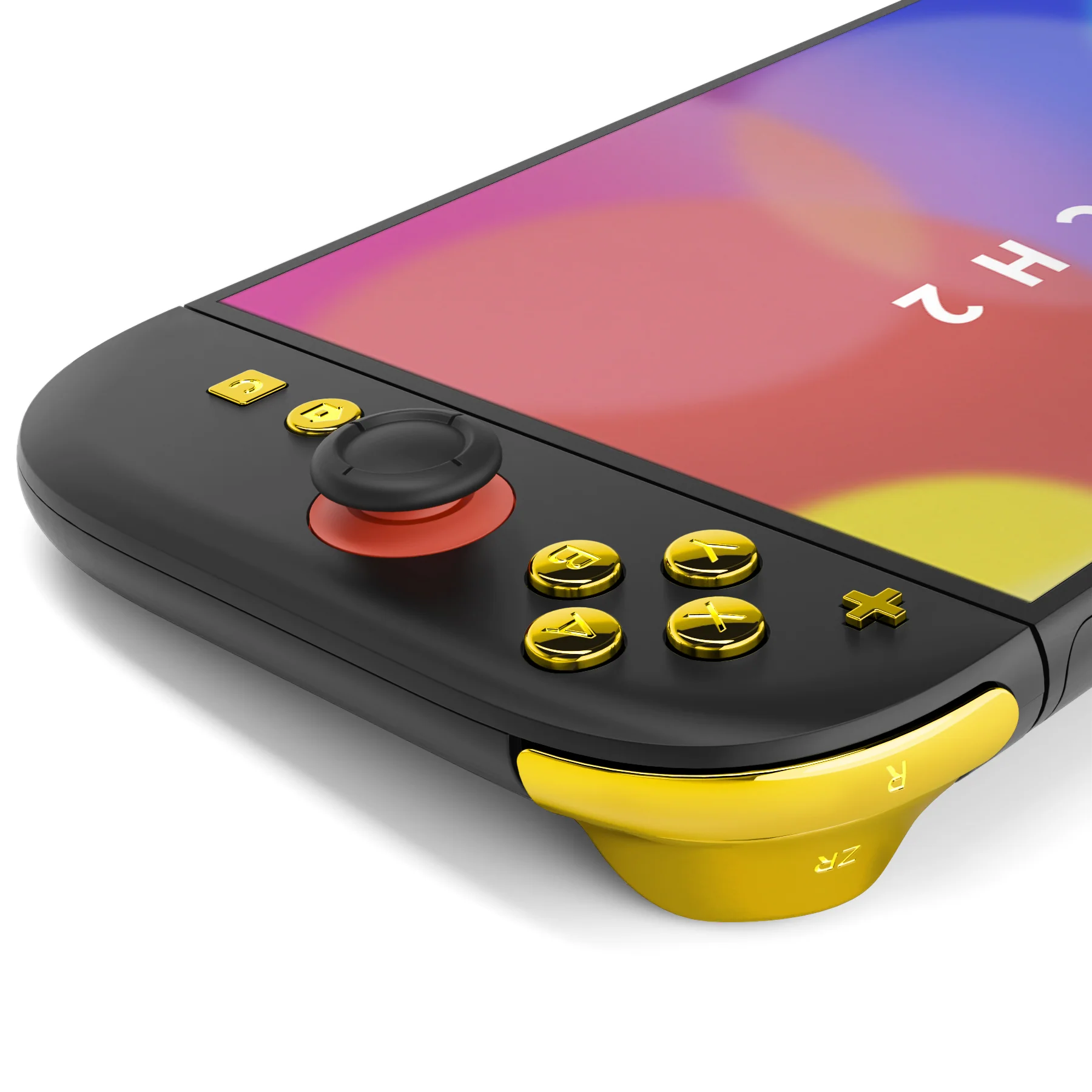 eXtremeRate DIY Replacement Full Set Buttons for Nintendo Switch 2 - Chrome Gold - Image 6