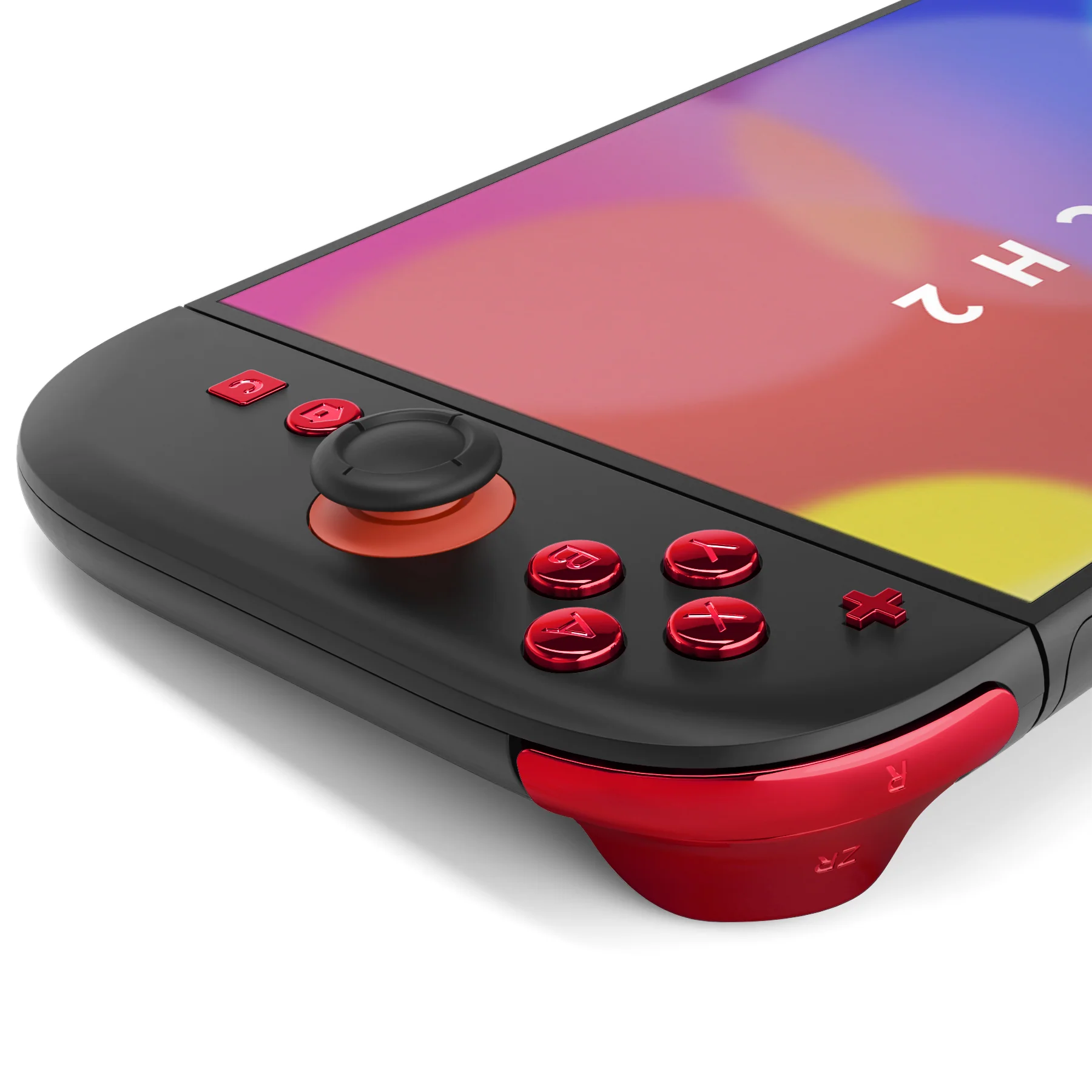 eXtremeRate DIY Replacement Full Set Buttons for Nintendo Switch 2 - Chrome Red - Image 6