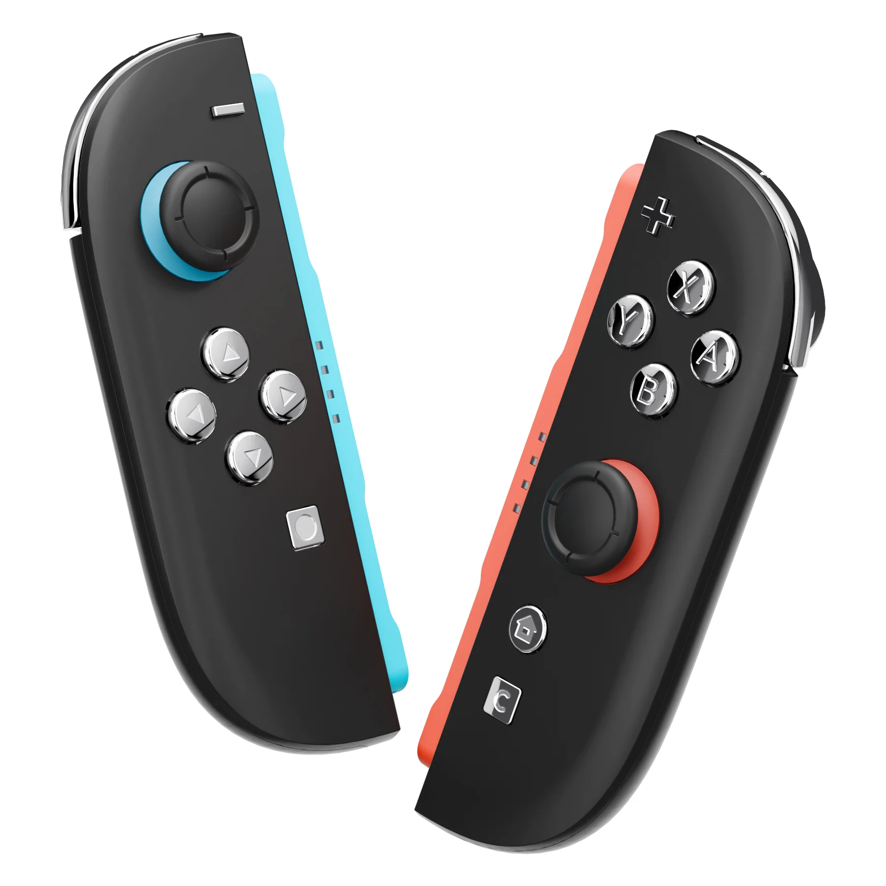 eXtremeRate DIY Replacement Full Set Buttons for Nintendo Switch 2 - Chrome Silver - Image 5