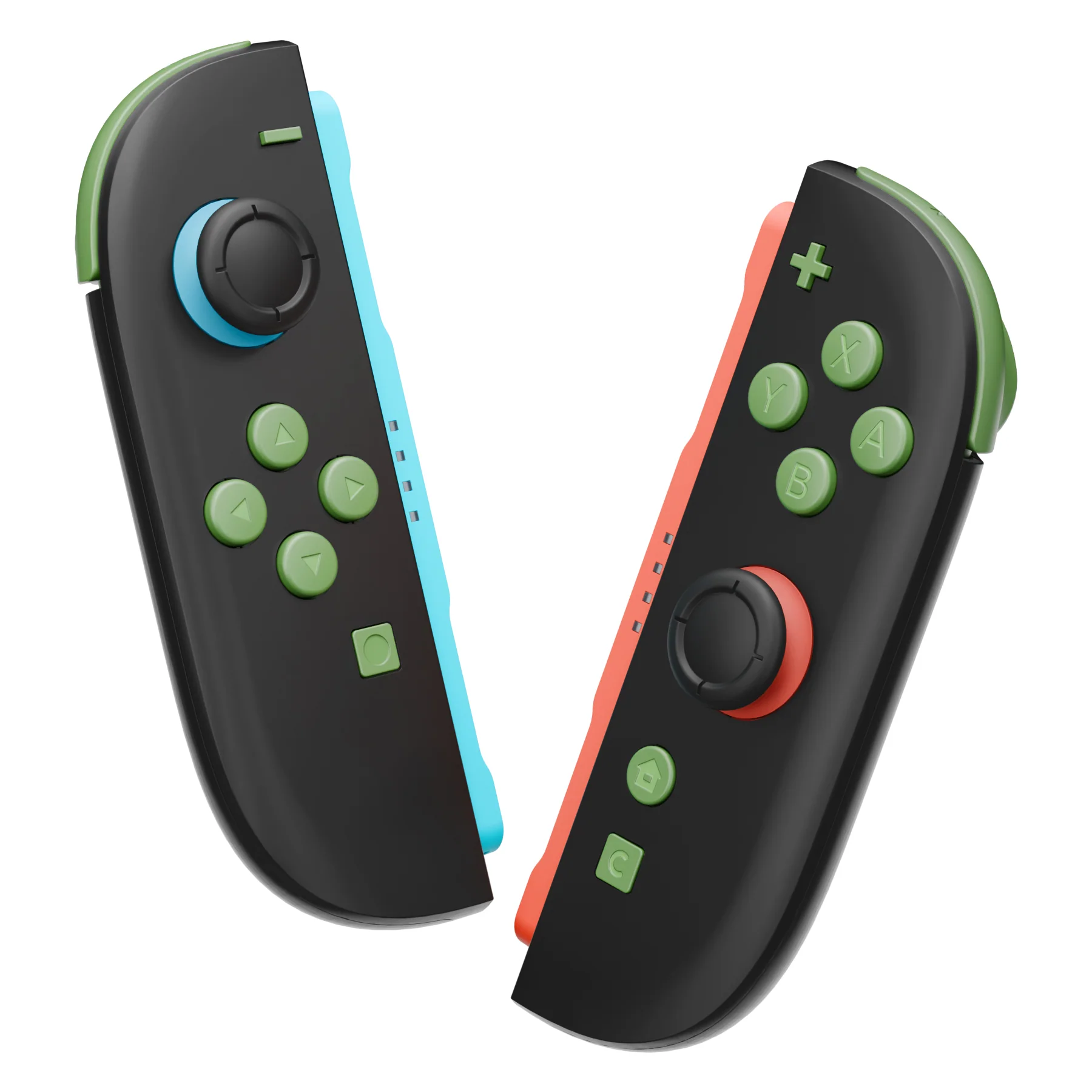 eXtremeRate DIY Replacement Full Set Buttons for Nintendo Switch 2 - Matcha Green - Image 5
