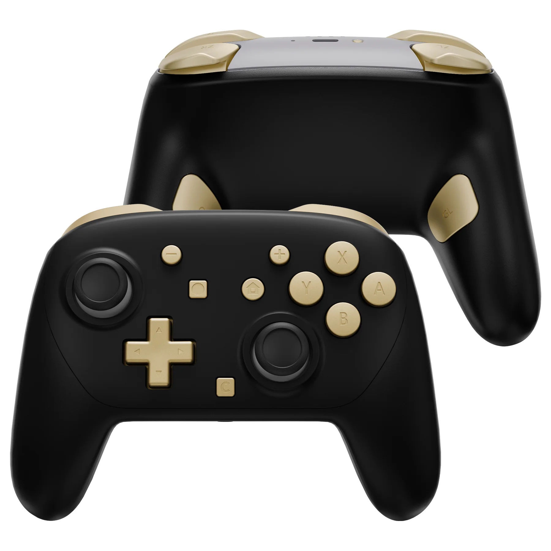 eXtremeRate DIY Replacement Full Set Buttons for Nintendo Switch 2 Pro Controller - Champagne Gold - Image 4