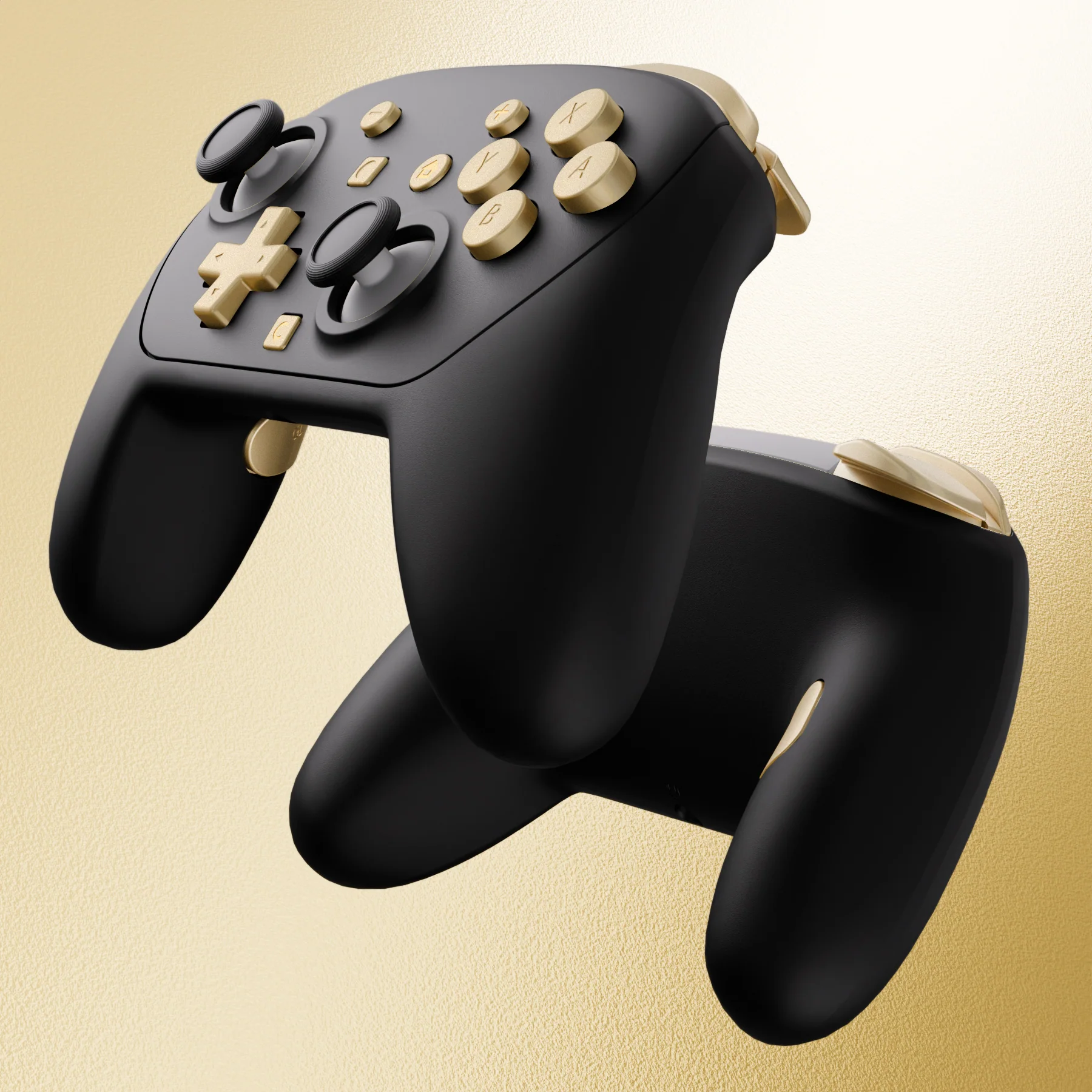 eXtremeRate DIY Replacement Full Set Buttons for Nintendo Switch 2 Pro Controller - Champagne Gold - Image 7