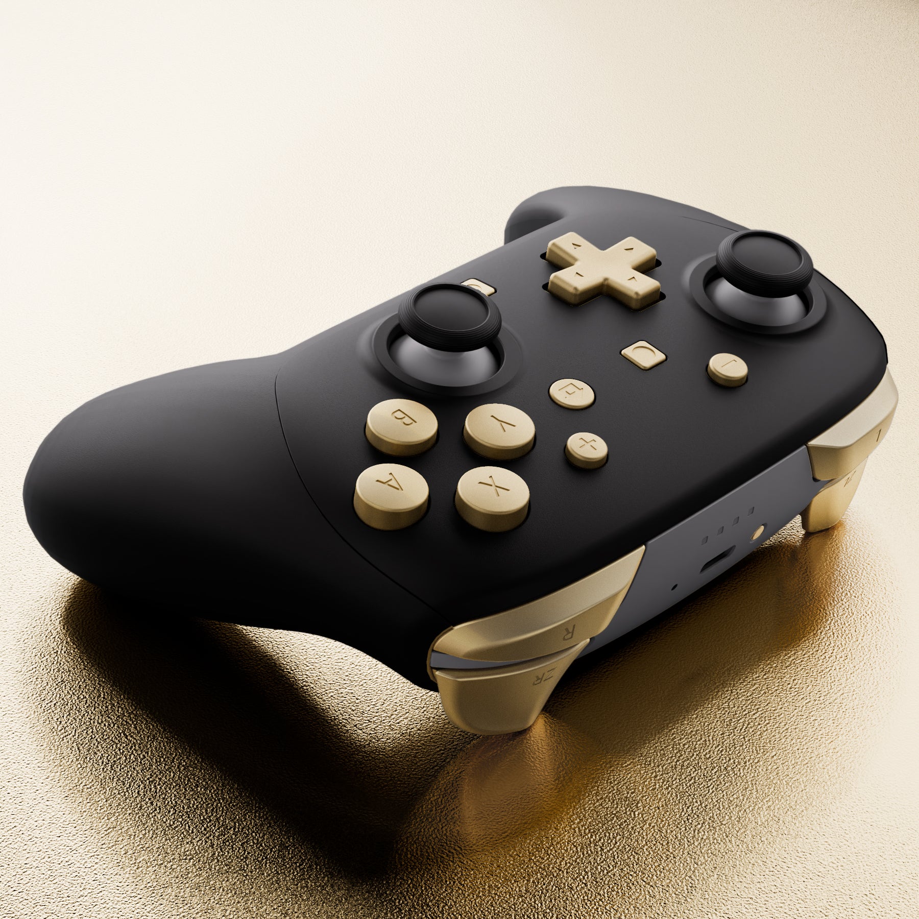 eXtremeRate DIY Replacement Full Set Buttons for Nintendo Switch 2 Pro Controller - Champagne Gold - Image 8