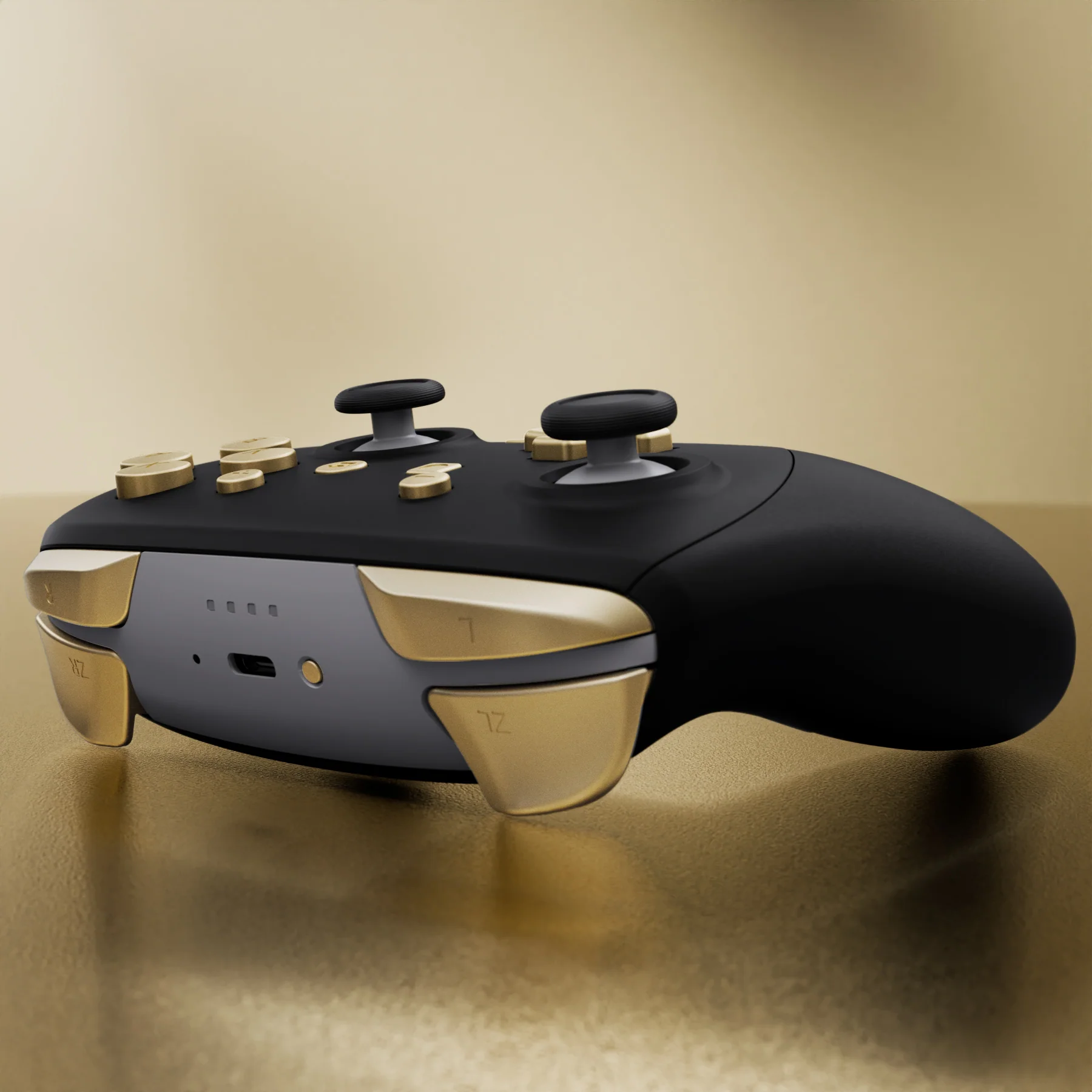 eXtremeRate DIY Replacement Full Set Buttons for Nintendo Switch 2 Pro Controller - Champagne Gold - Image 9